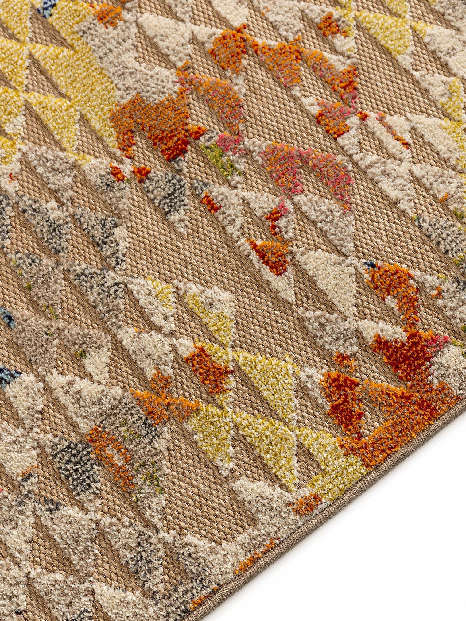 Teppich aus 100% Polypropylen in Multicolor mit 6 bis 10 mm hohem Flor von benuta Nest