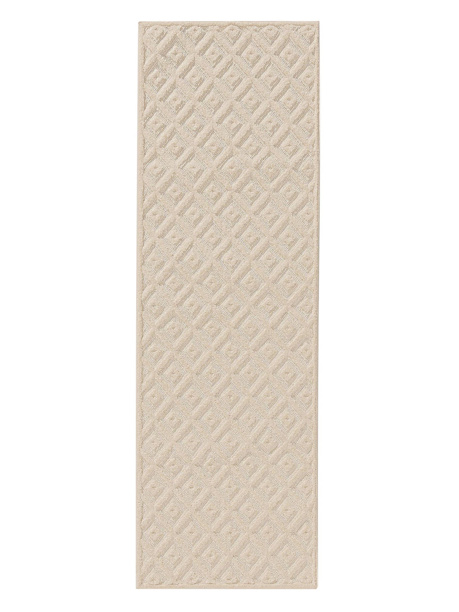 Tapis en 100% Polypropylène en Blanc avec une pile de 11 - 20 mm de hauteur de benuta Basic