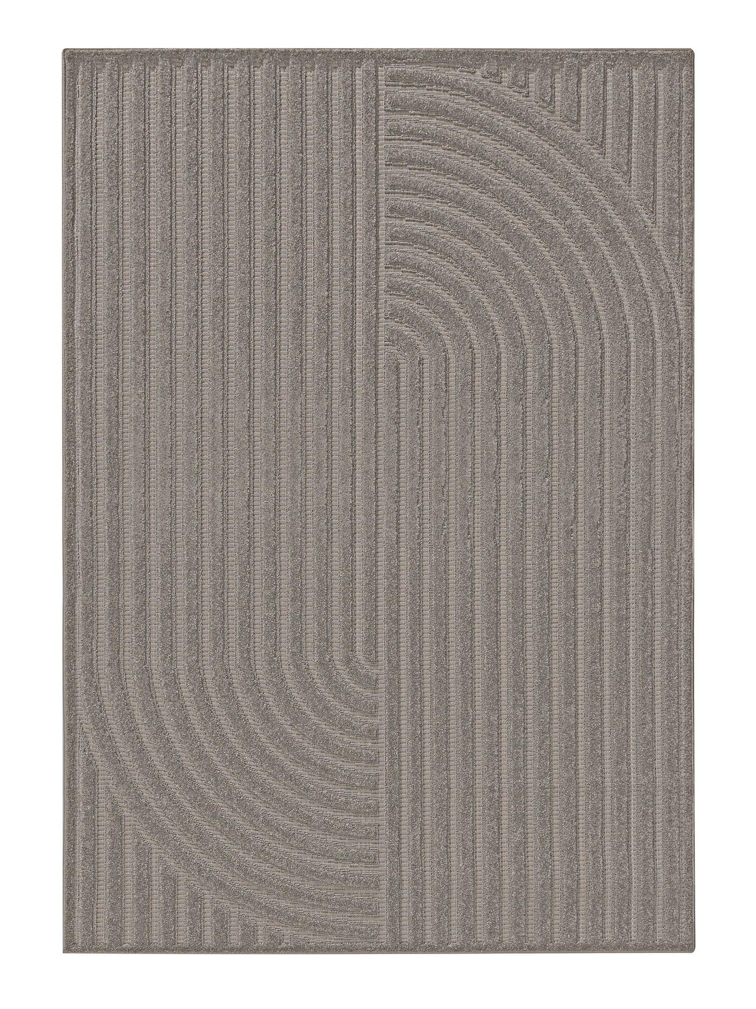 Rug made of 100% Polypropylene in Grey with a 11 - 20 mm high pile by benuta Basic