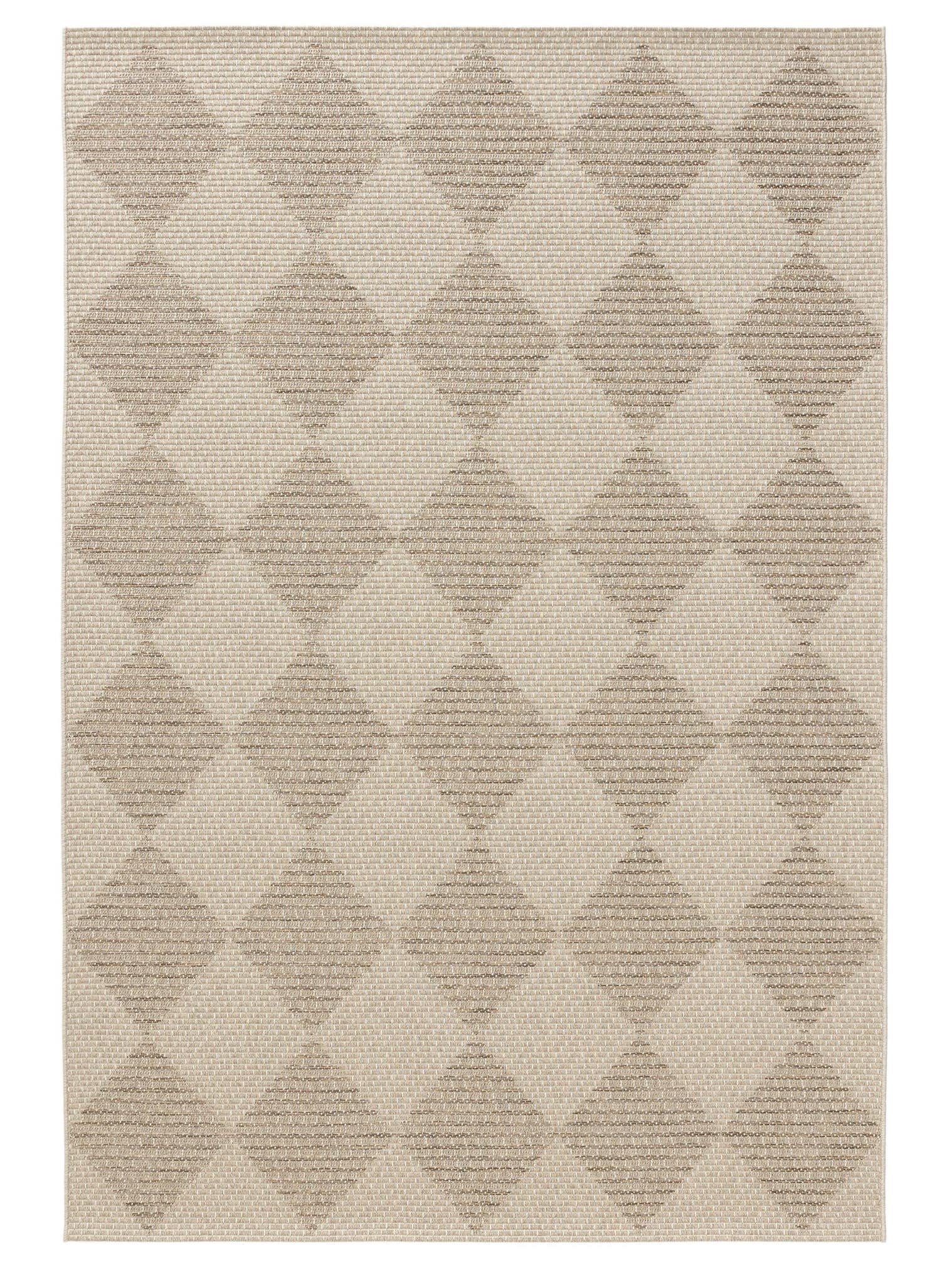 Teppich aus 100% Polypropylen in Beige mit bis 5 mm hohem Flor von benuta Pop