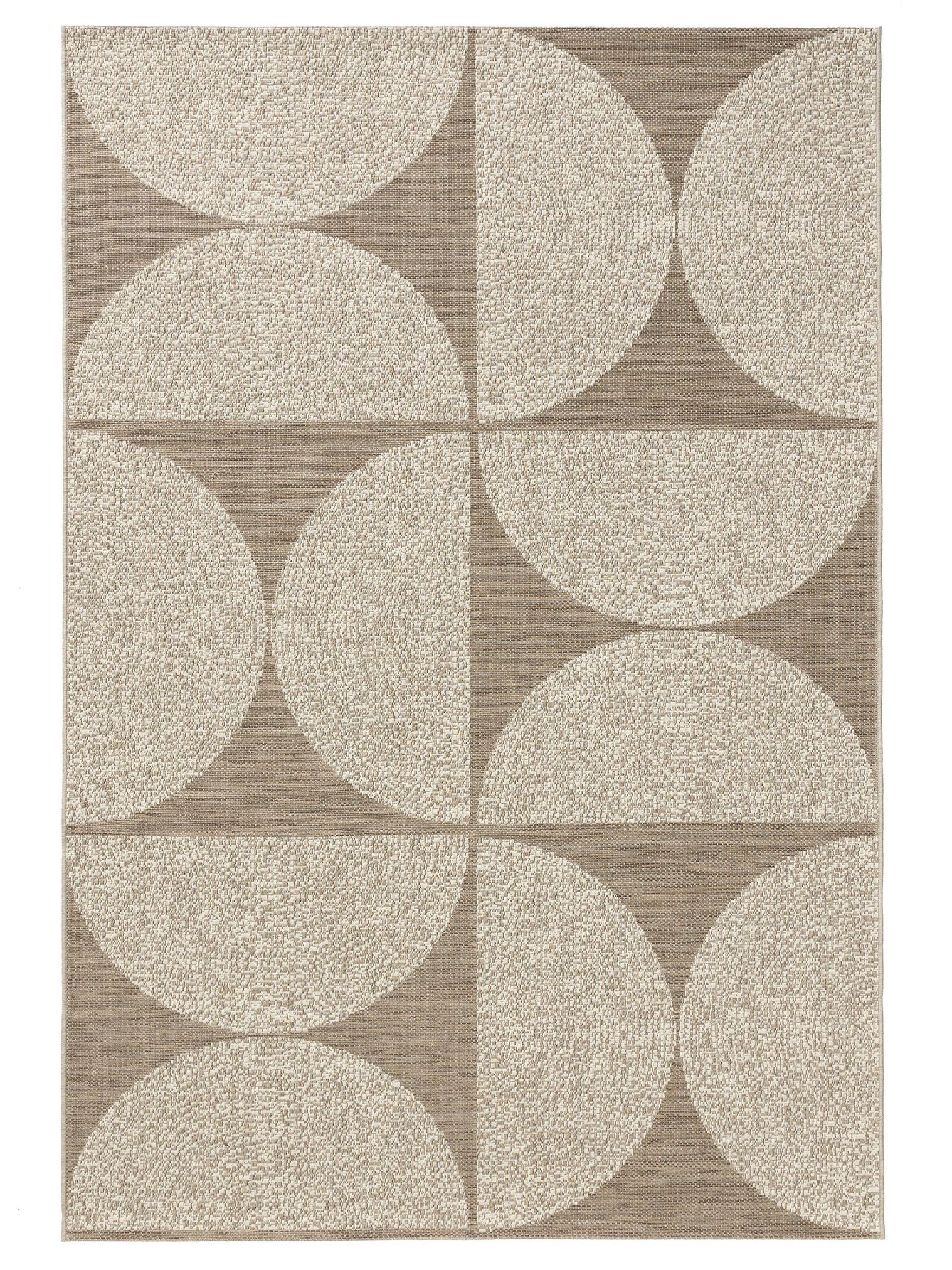 Teppich aus 100% Polypropylen in Beige mit bis 5 mm hohem Flor von benuta Pop