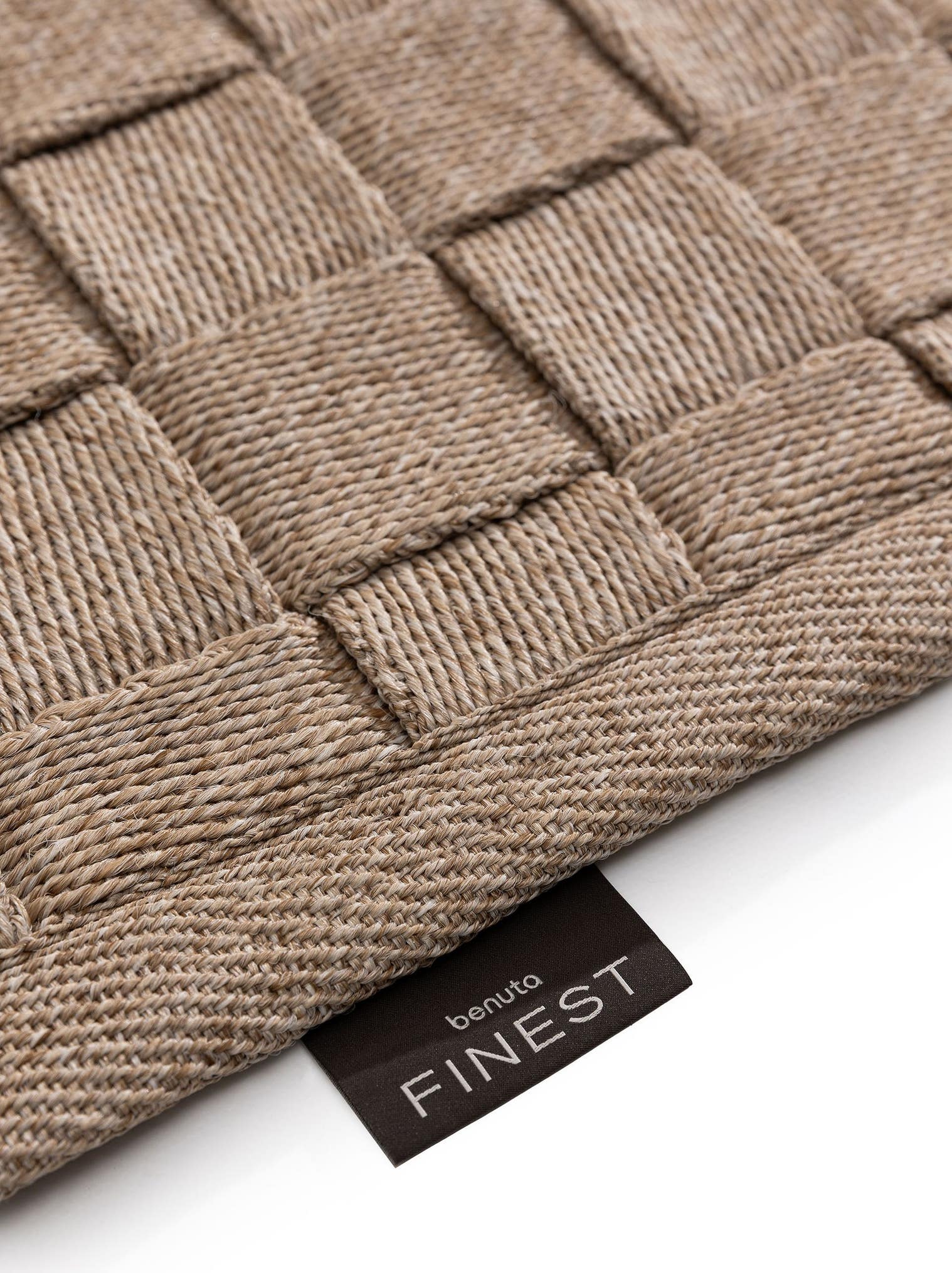 Teppich aus 100% Polypropylen in Beige mit bis 5 mm hohem Flor von benuta Finest