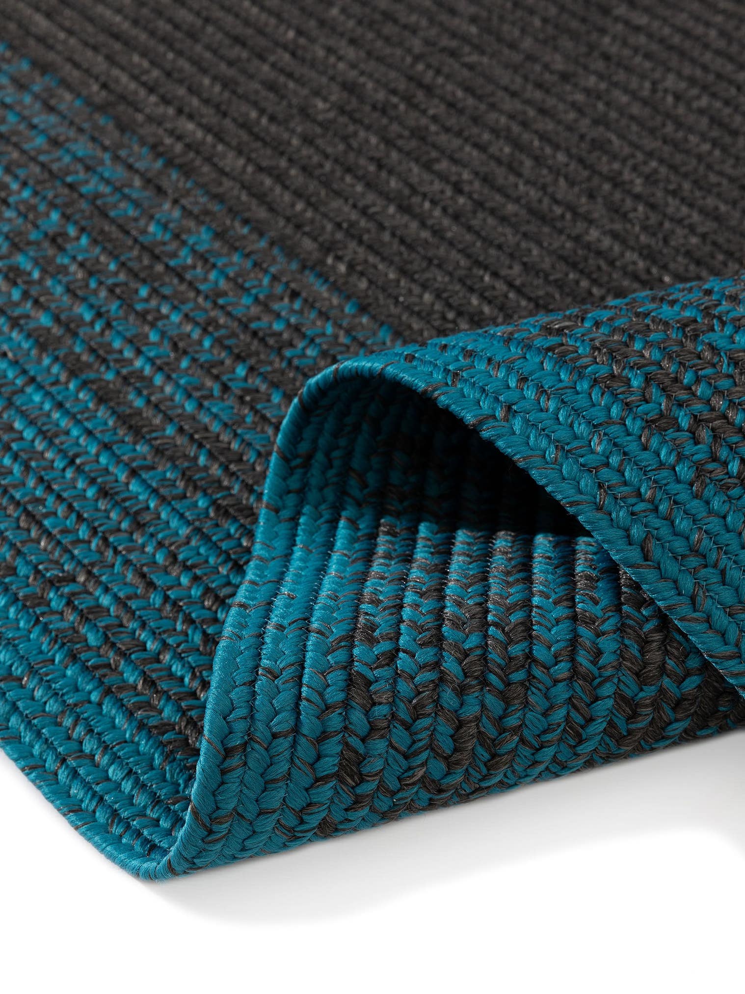Tappeto di 70% Polipropilene, 30% Poliestere in Turchese con pelo alto 1- 5 mm da benuta Finest