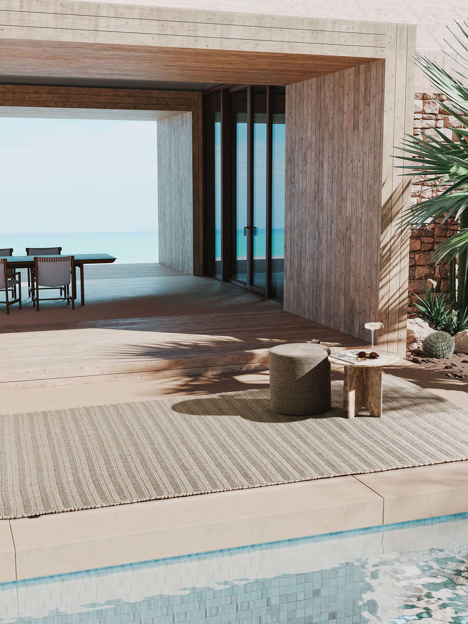 Alfombra de 100% Polipropileno en Beige con un pelo de {{Placeholder_Pile Height}} de altura de benuta Finest
