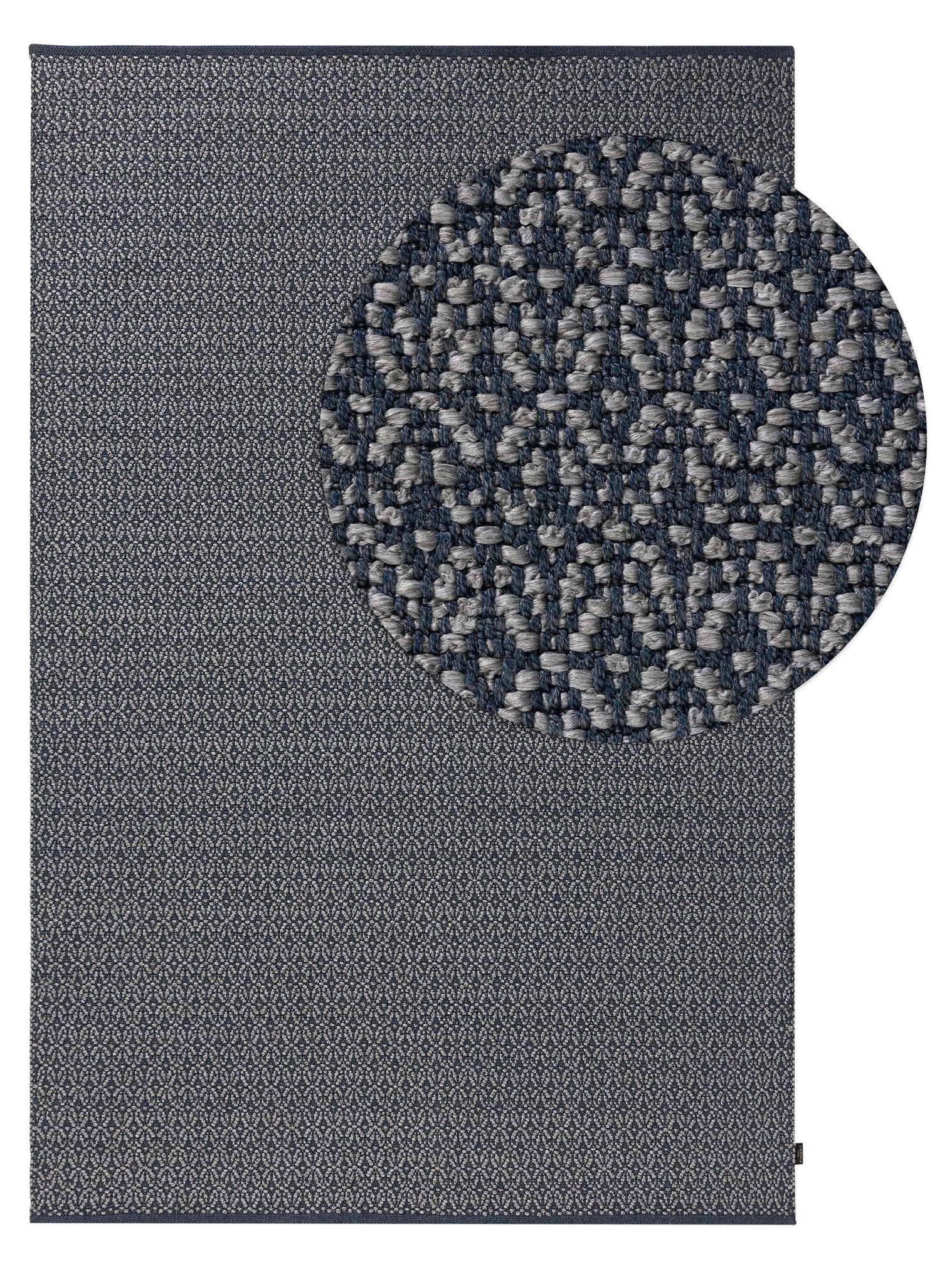 Teppich aus 100% Polypropylen in Blau mit bis 5 mm hohem Flor von benuta Finest