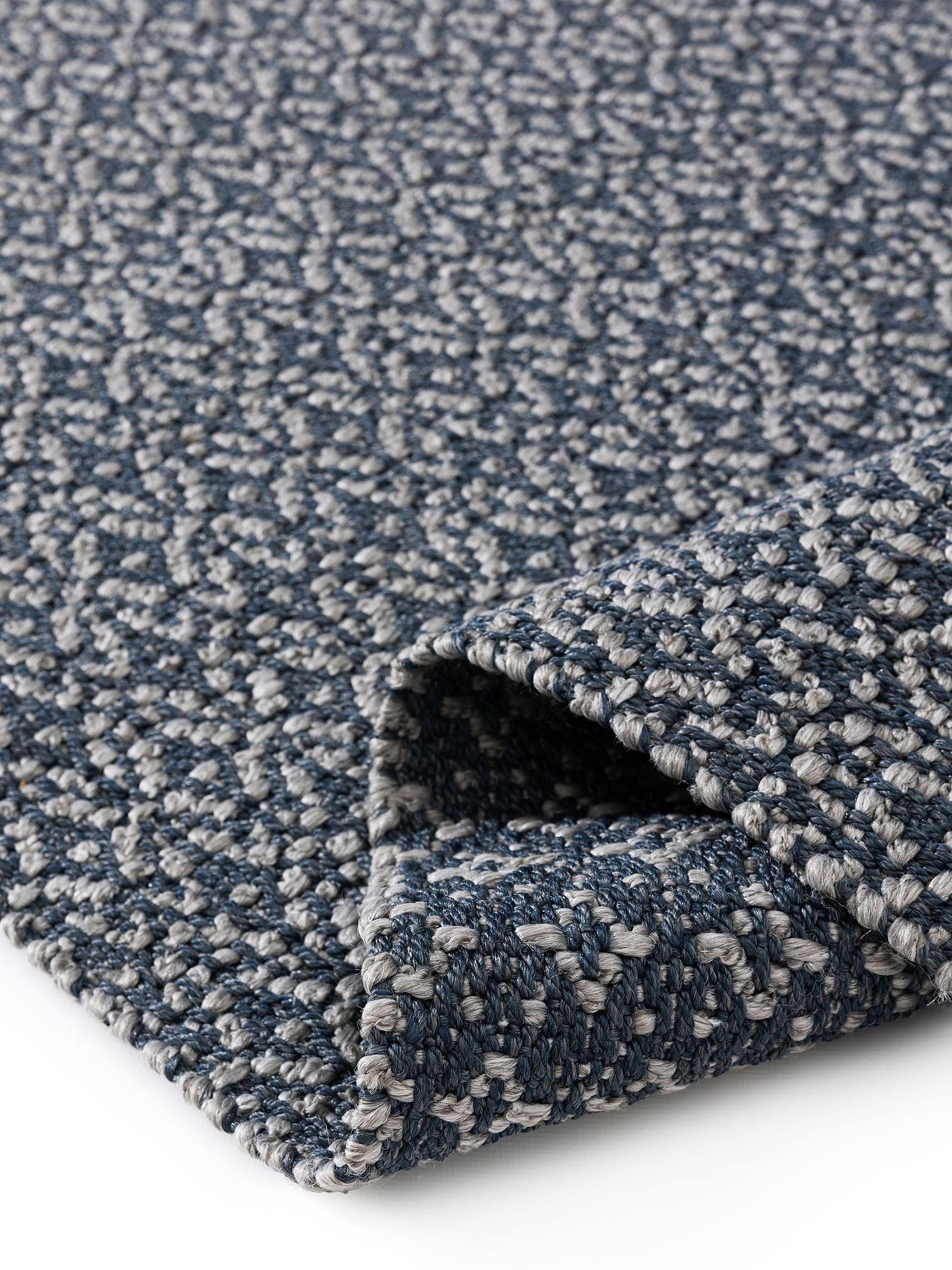 Teppich aus 100% Polypropylen in Blau mit bis 5 mm hohem Flor von benuta Finest