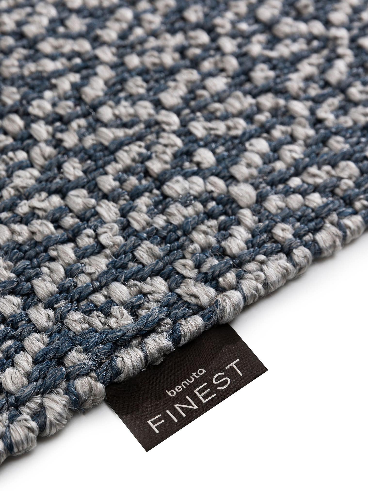 Teppich aus 100% Polypropylen in Blau mit bis 5 mm hohem Flor von benuta Finest