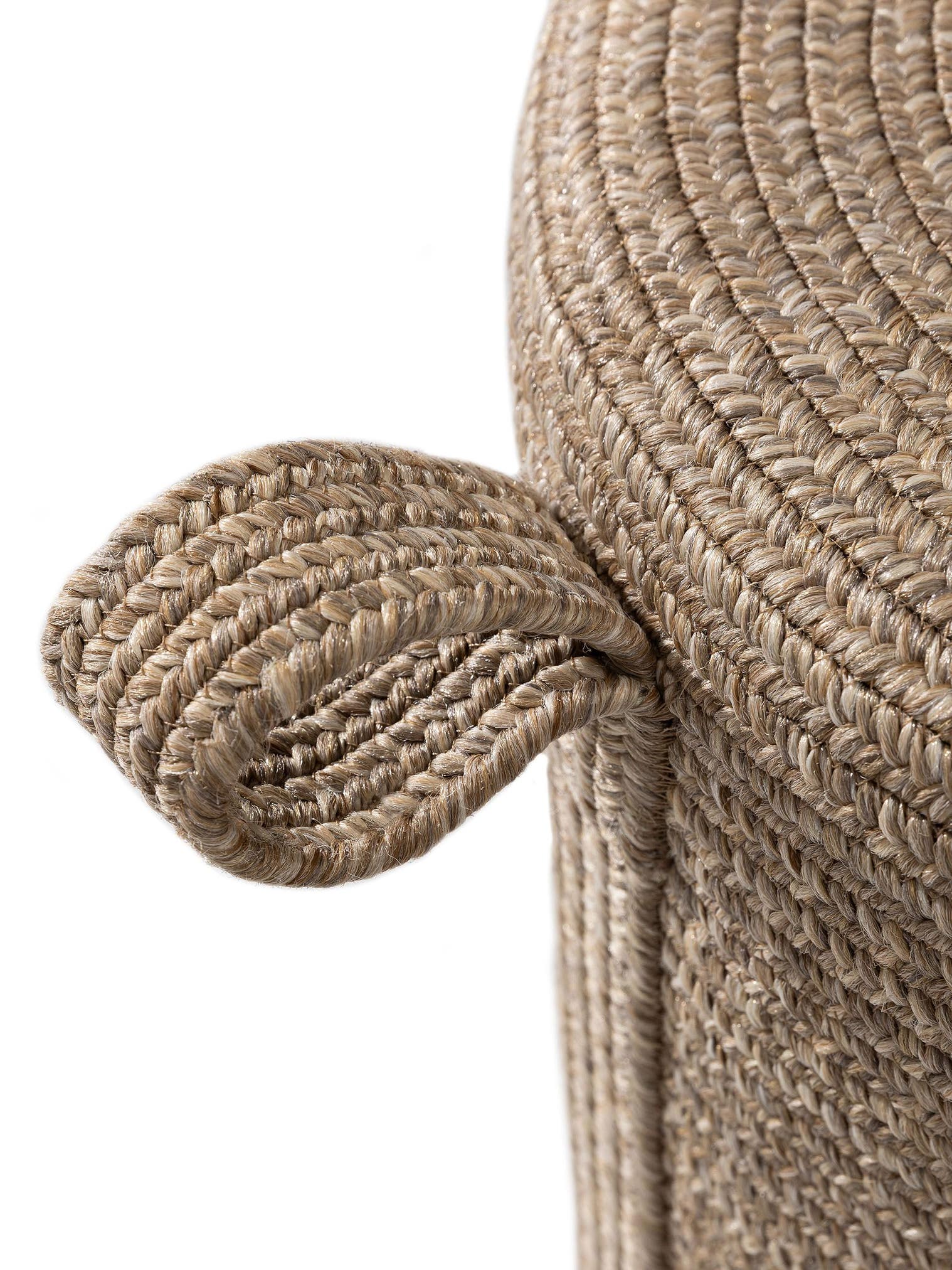 Pouf per interno ed esterno Noe natural in Uni-ontwerp van 100% Polipropilene door benuta Finest