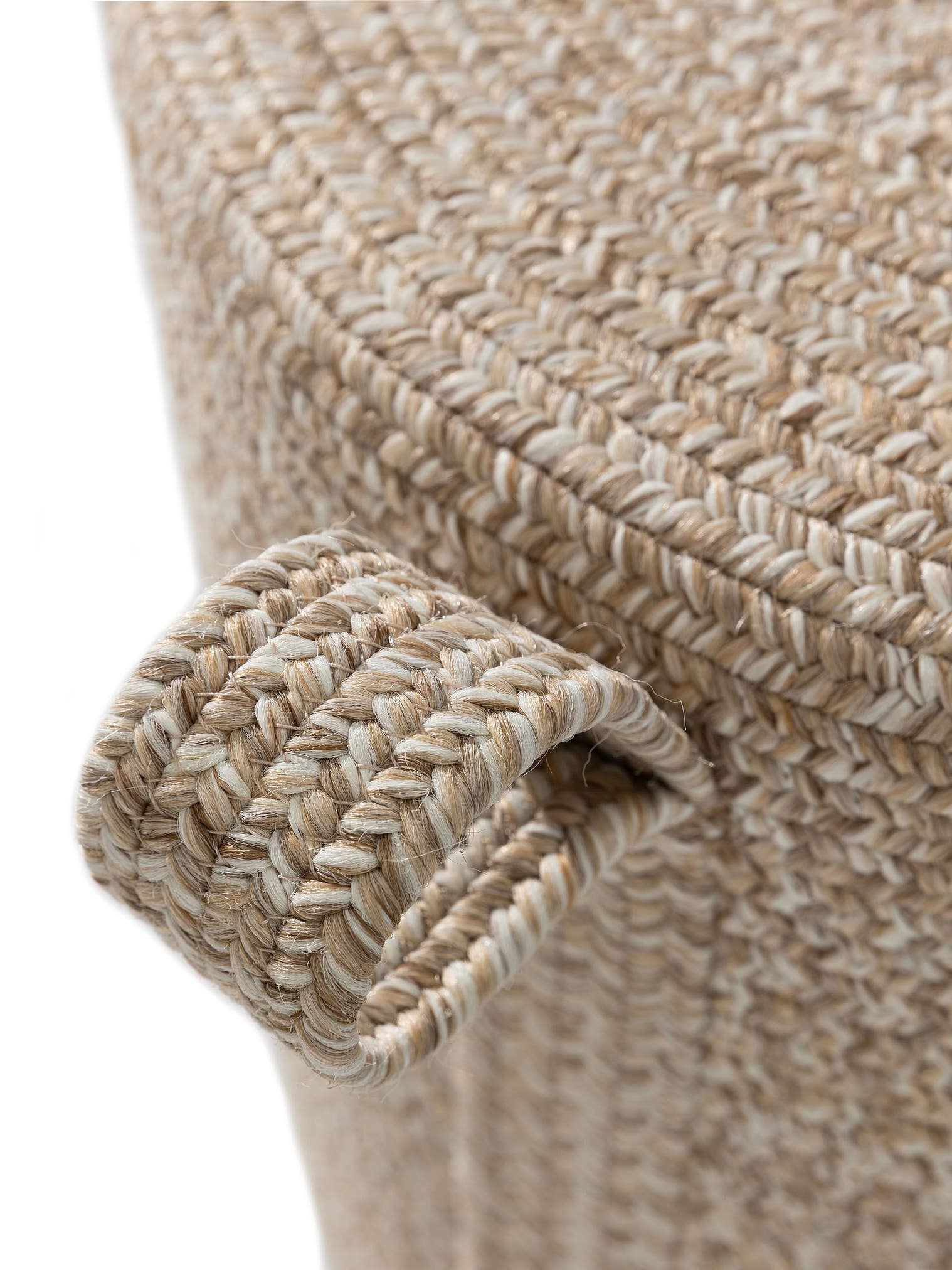 Pouf per interno ed esterno Noe Beige in Uni-ontwerp van 100% Polipropilene door benuta Finest