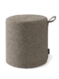 In- & Outdoor Pouf Noe Grau/Taupe