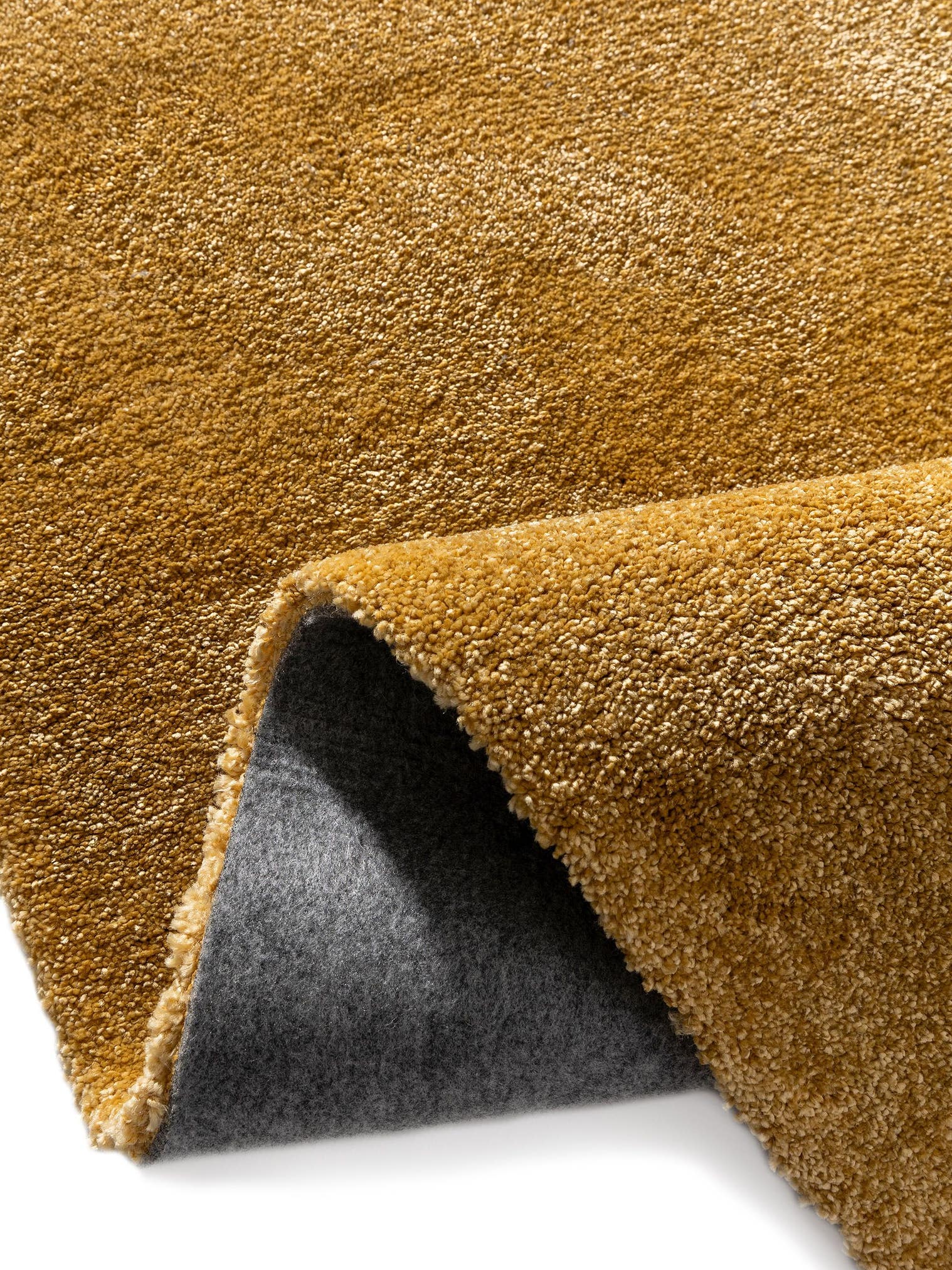 Rug made of 100% Polypropylene in Yellow with a 11 - 20 mm high pile by benuta Nest