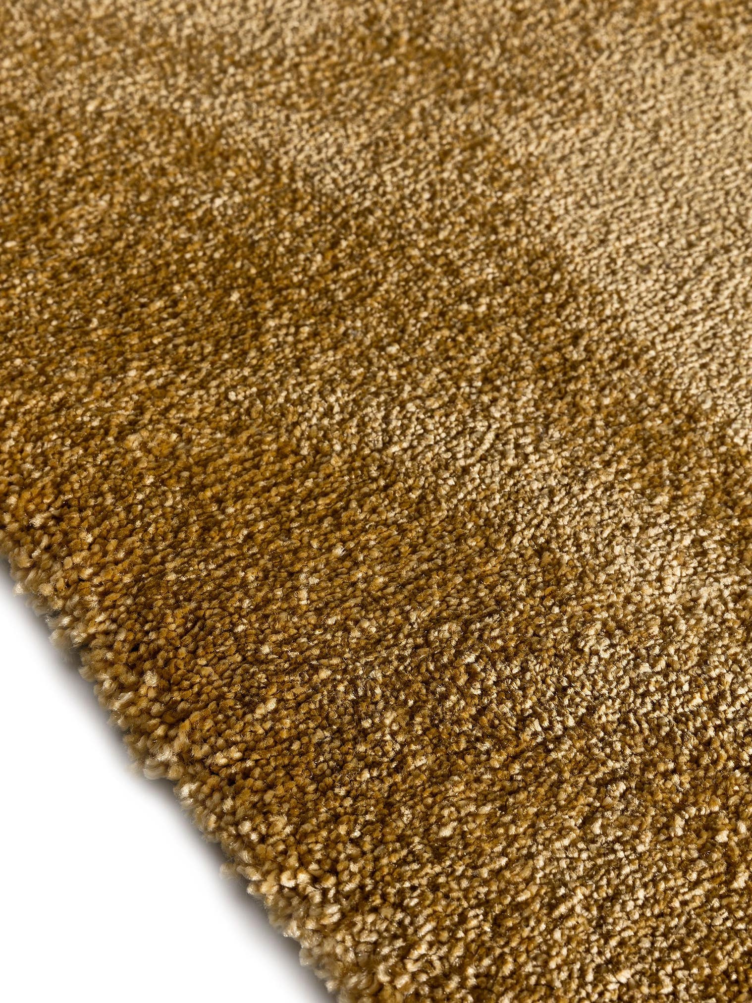 Rug made of 100% Polypropylene in Yellow with a 11 - 20 mm high pile by benuta Nest