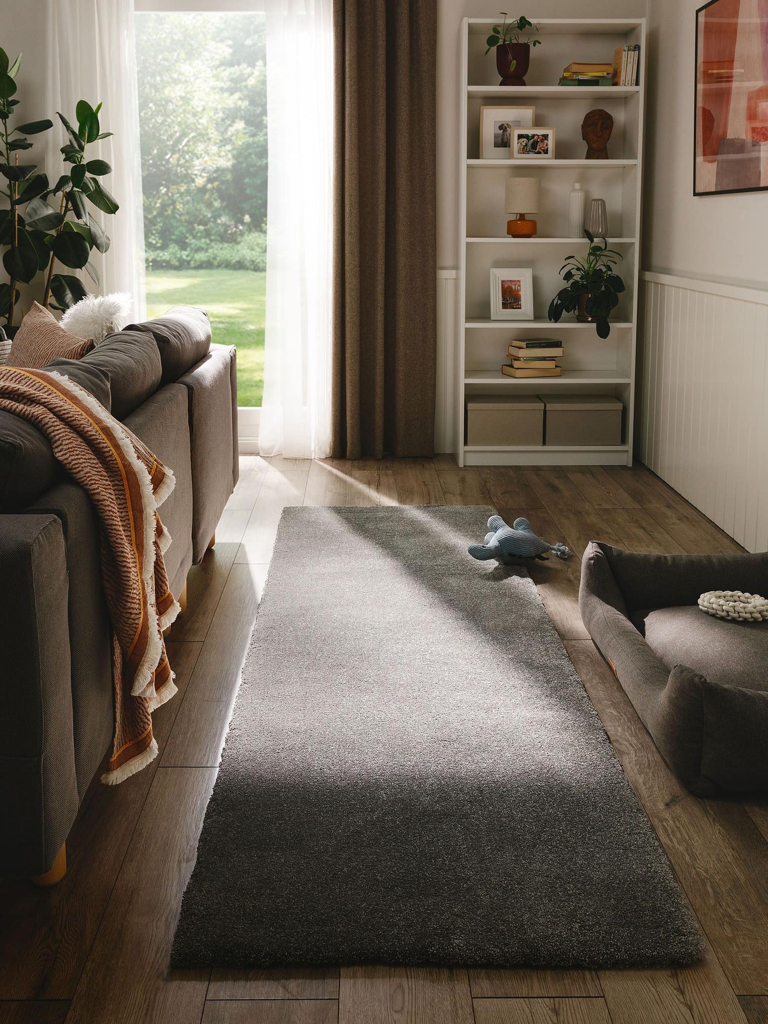 Tappeto di 100% Polipropilene in Grigio con pelo alto 11 - 20 mm da benuta Nest