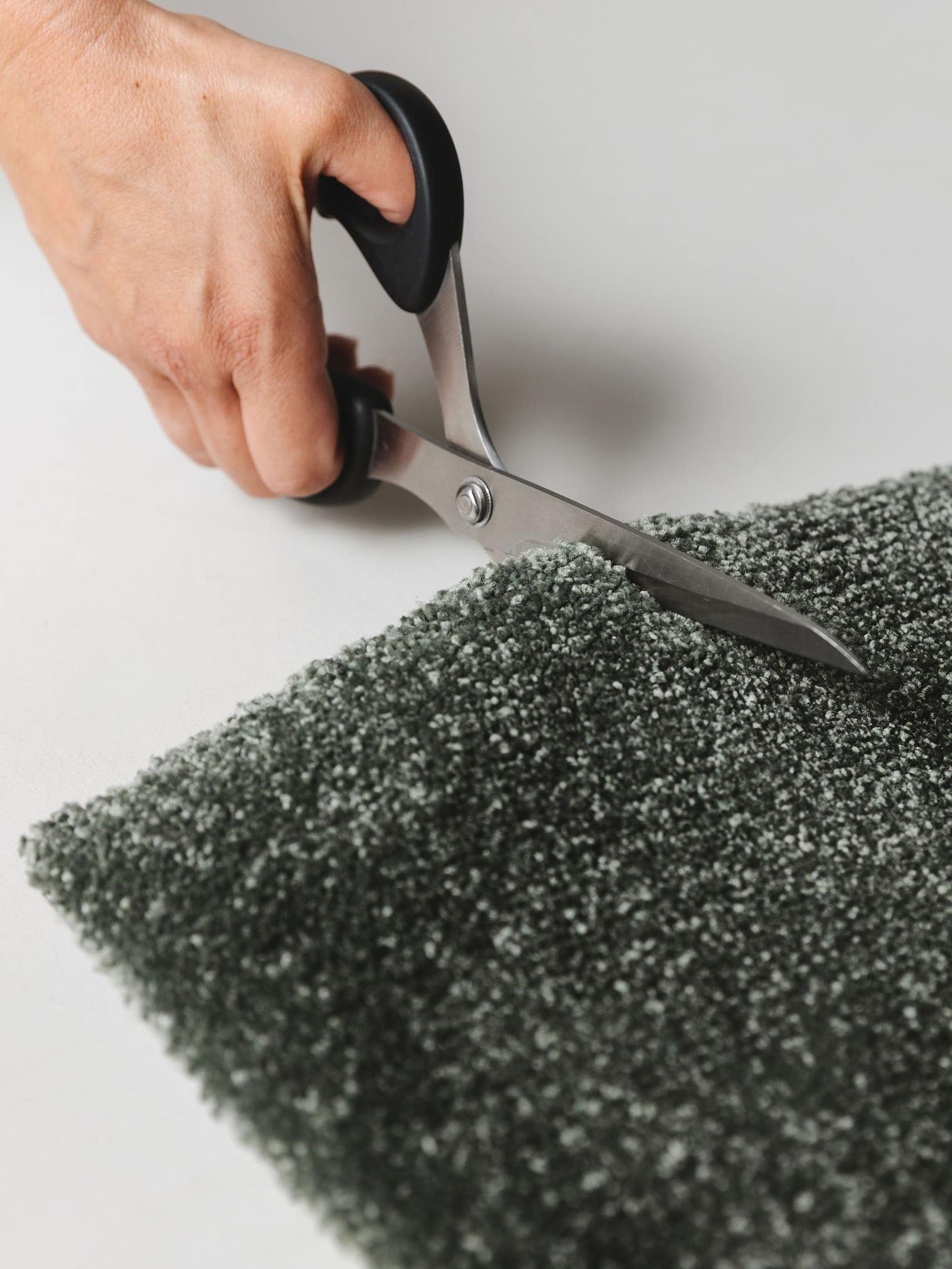 Teppich aus 100% Polypropylen in Grün mit 11 bis 20 mm hohem Flor von benuta Nest