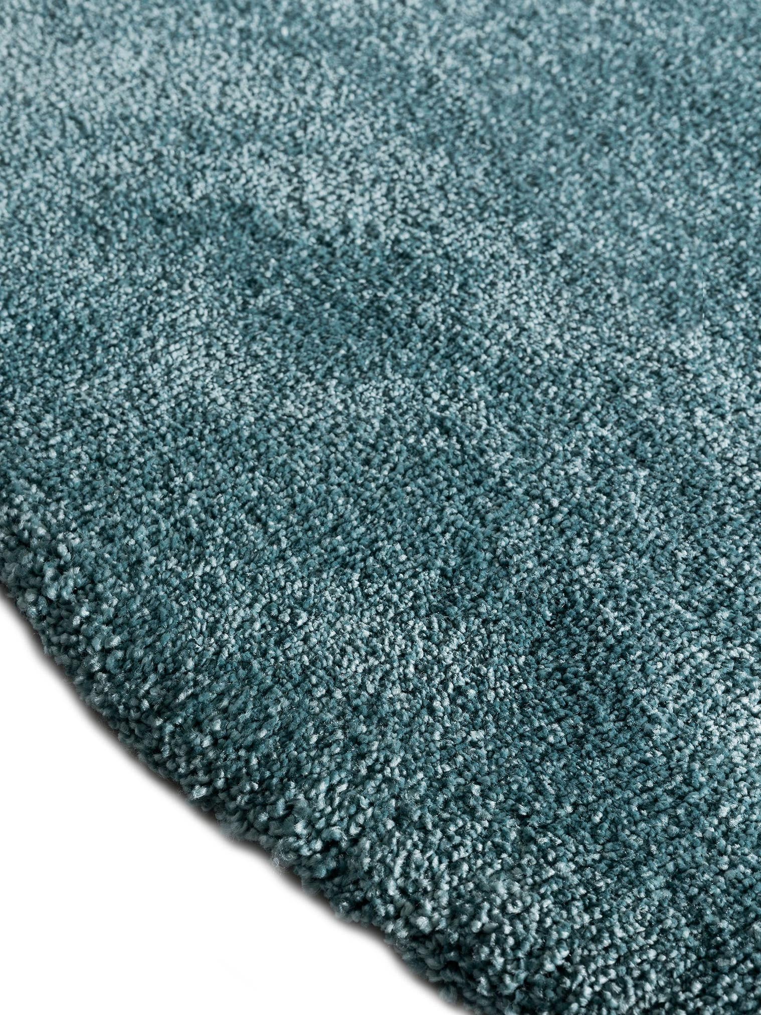 Rug made of 100% Polypropylene in Turquoise with a 11 - 20 mm high pile by benuta Nest