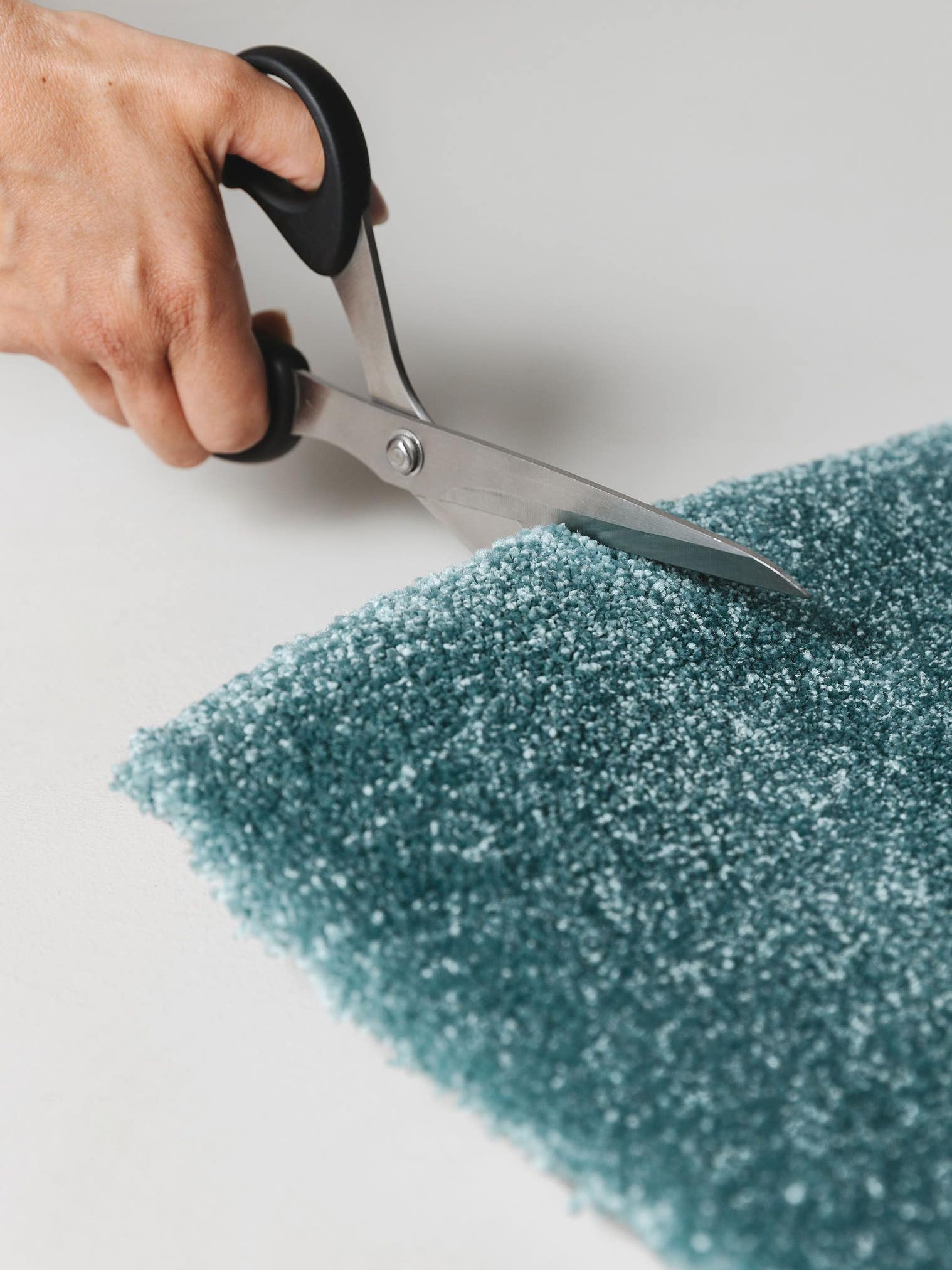 Rug made of 100% Polypropylene in Turquoise with a 11 - 20 mm high pile by benuta Nest