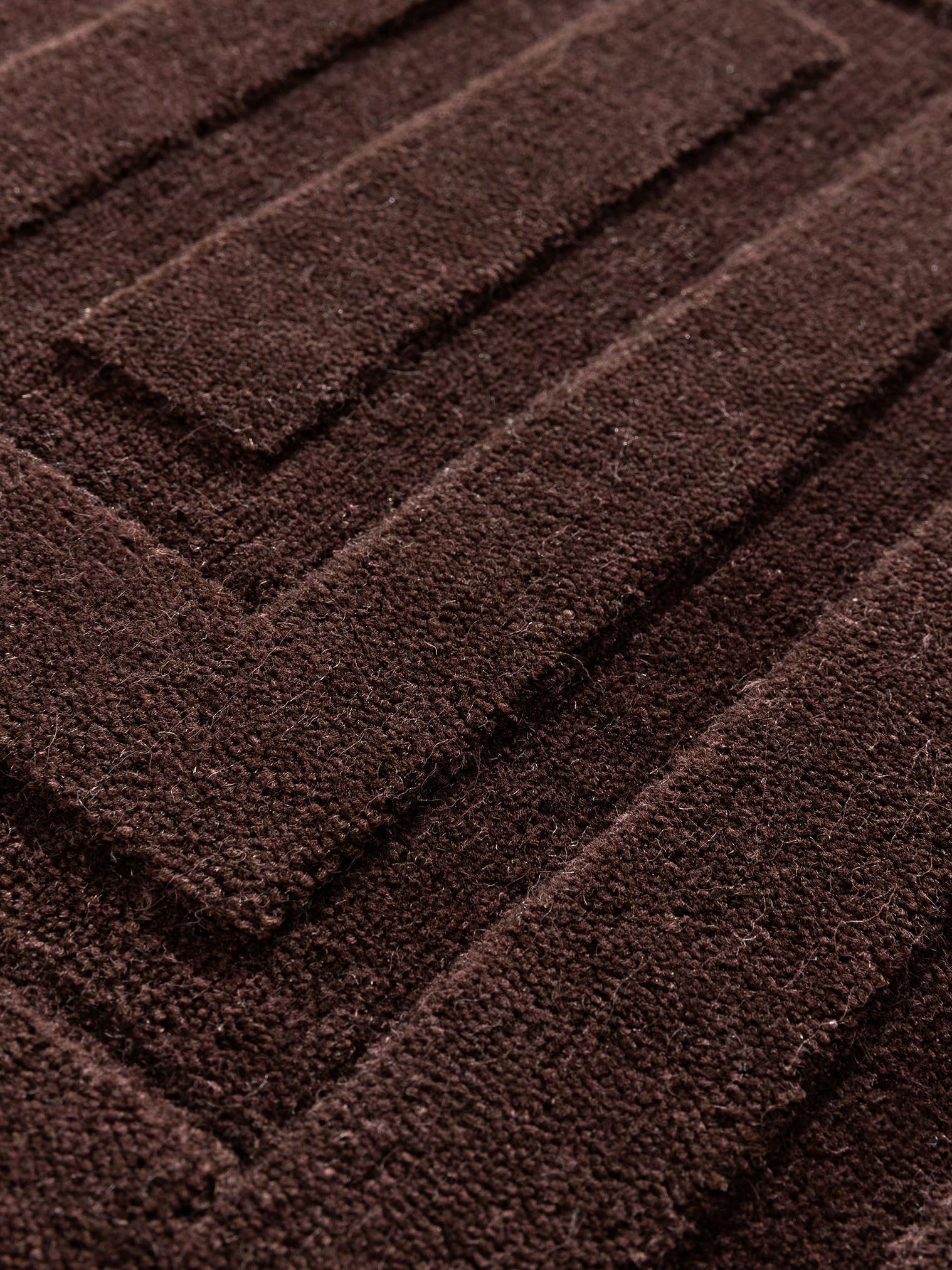 Tapis en 50% Laine, 50% Viscose en Rouge avec une pile de 11 - 20 mm de hauteur de benuta Finest