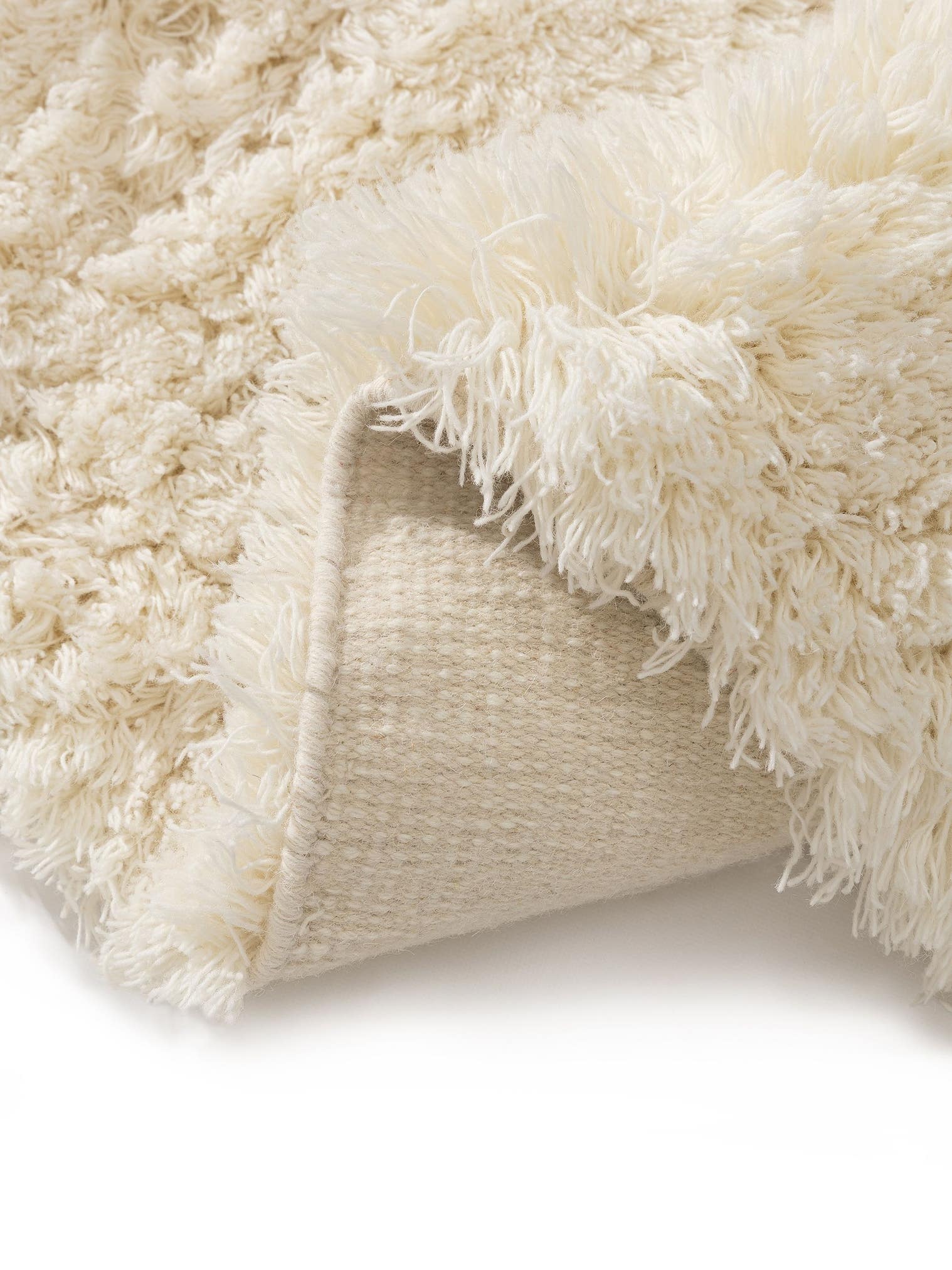 Alfombra de 100% Lana en Beige con un pelo de {{Placeholder_Pile Height}} de altura de benuta Pure