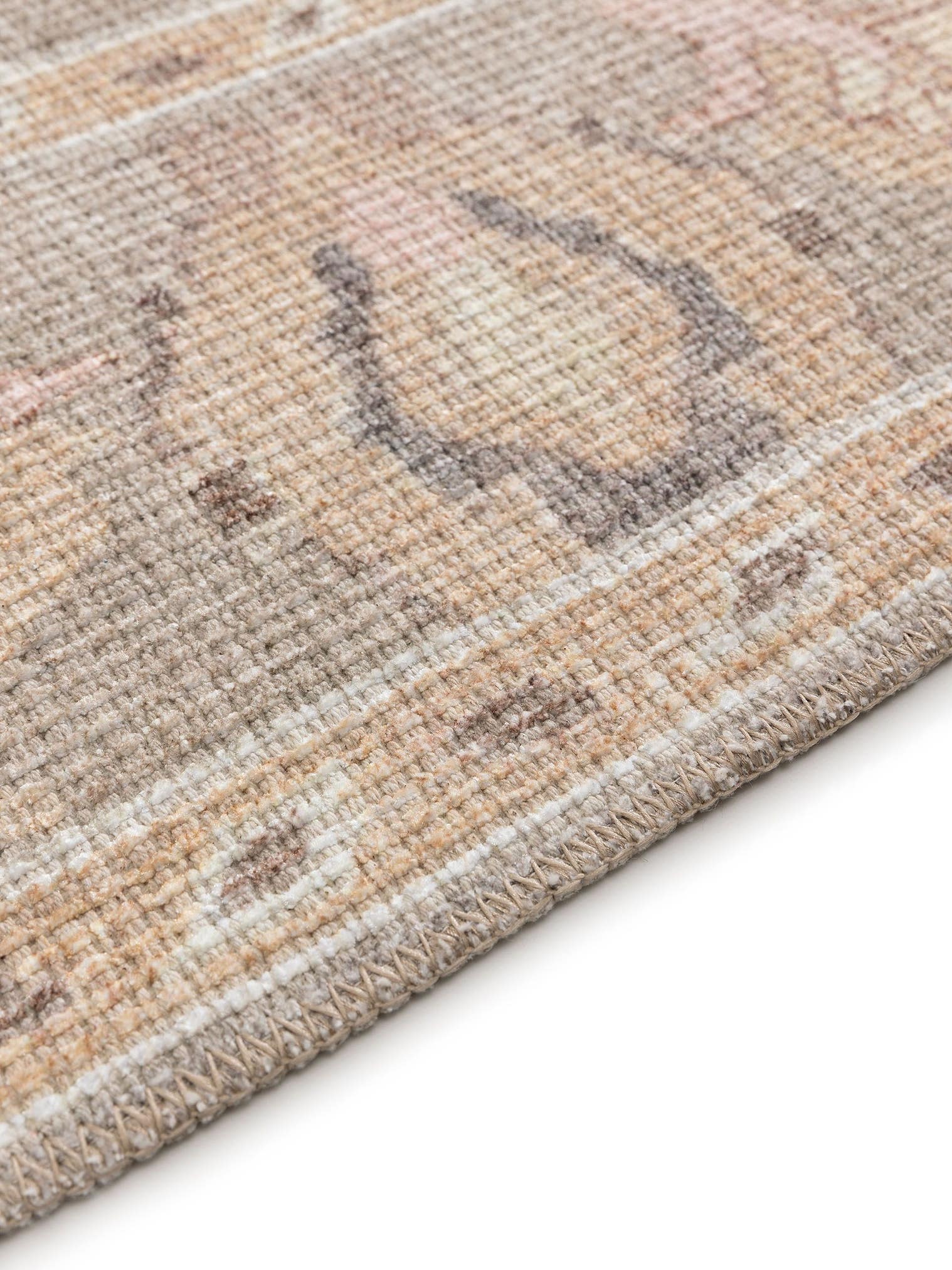 Matta av 50% Polyester, 50% Polycotton i Beige med 1- 5 mm hög lugg från benuta Nest