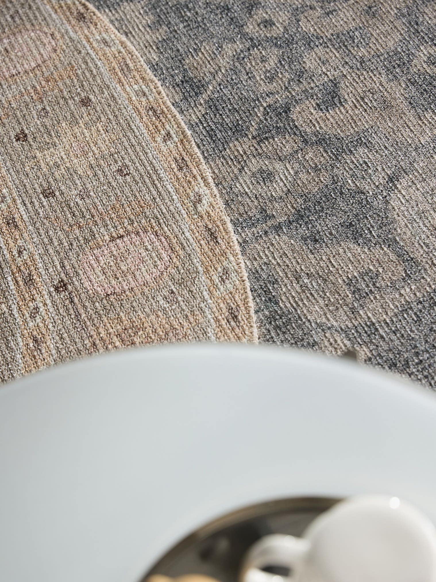 Matta av 50% Polyester, 50% Polycotton i Beige med 1- 5 mm hög lugg från benuta Nest