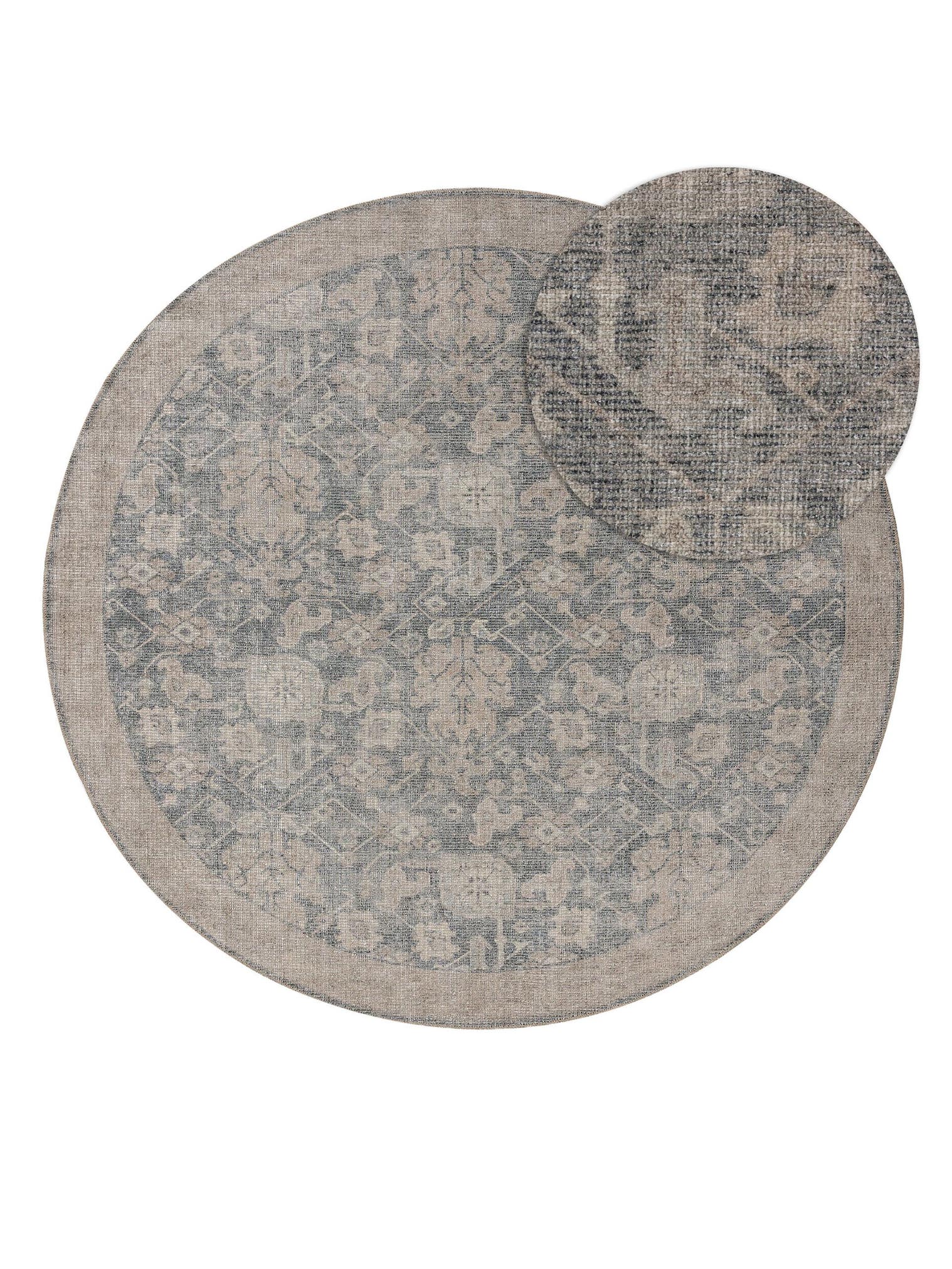 Tapijt van 50% Polyester, 50% Polycotton in Grijs met een 1- 5 mm hoge pool van benuta Nest
