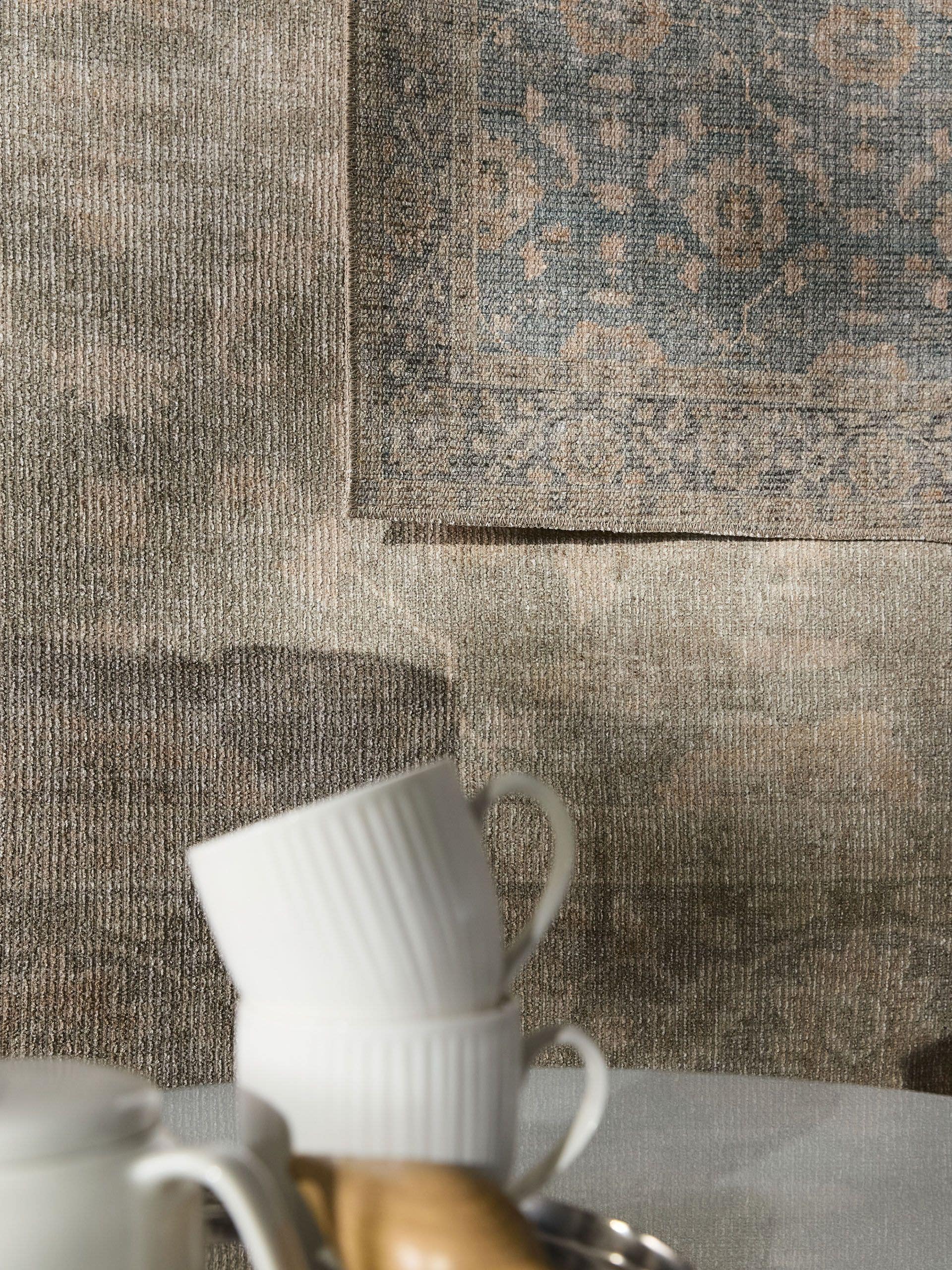Rug made of 50% Polyester, 50% Polycotton in Beige with a 1- 5 mm high pile by benuta Nest