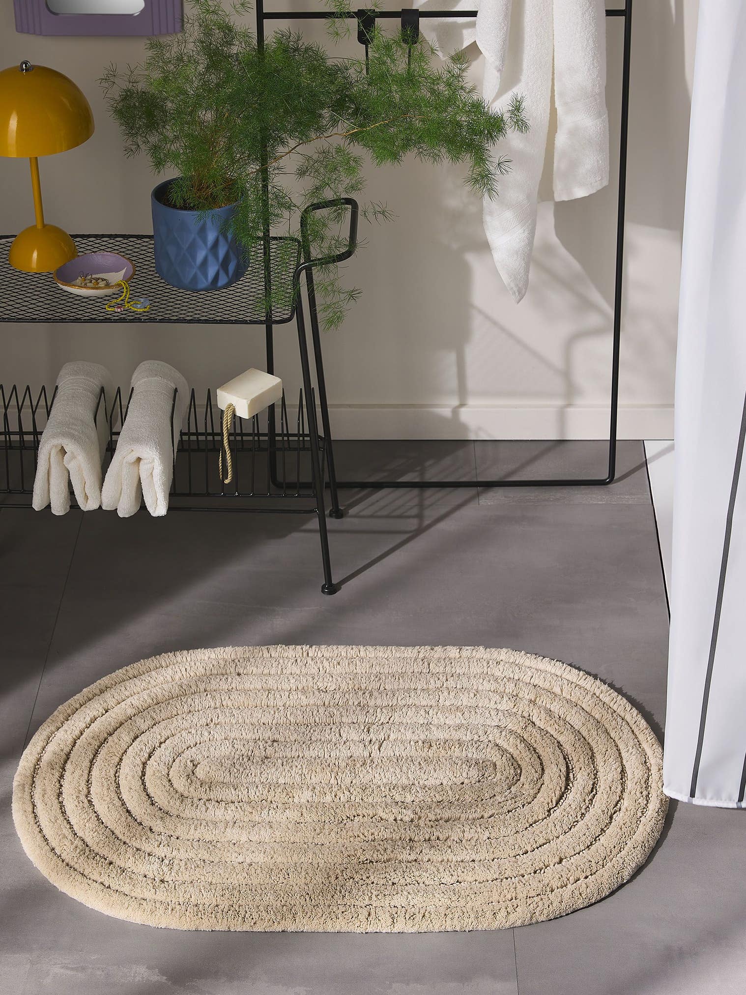 Tappeto di 100% Cotone in Beige con pelo alto 11 - 20 mm da benuta Pop