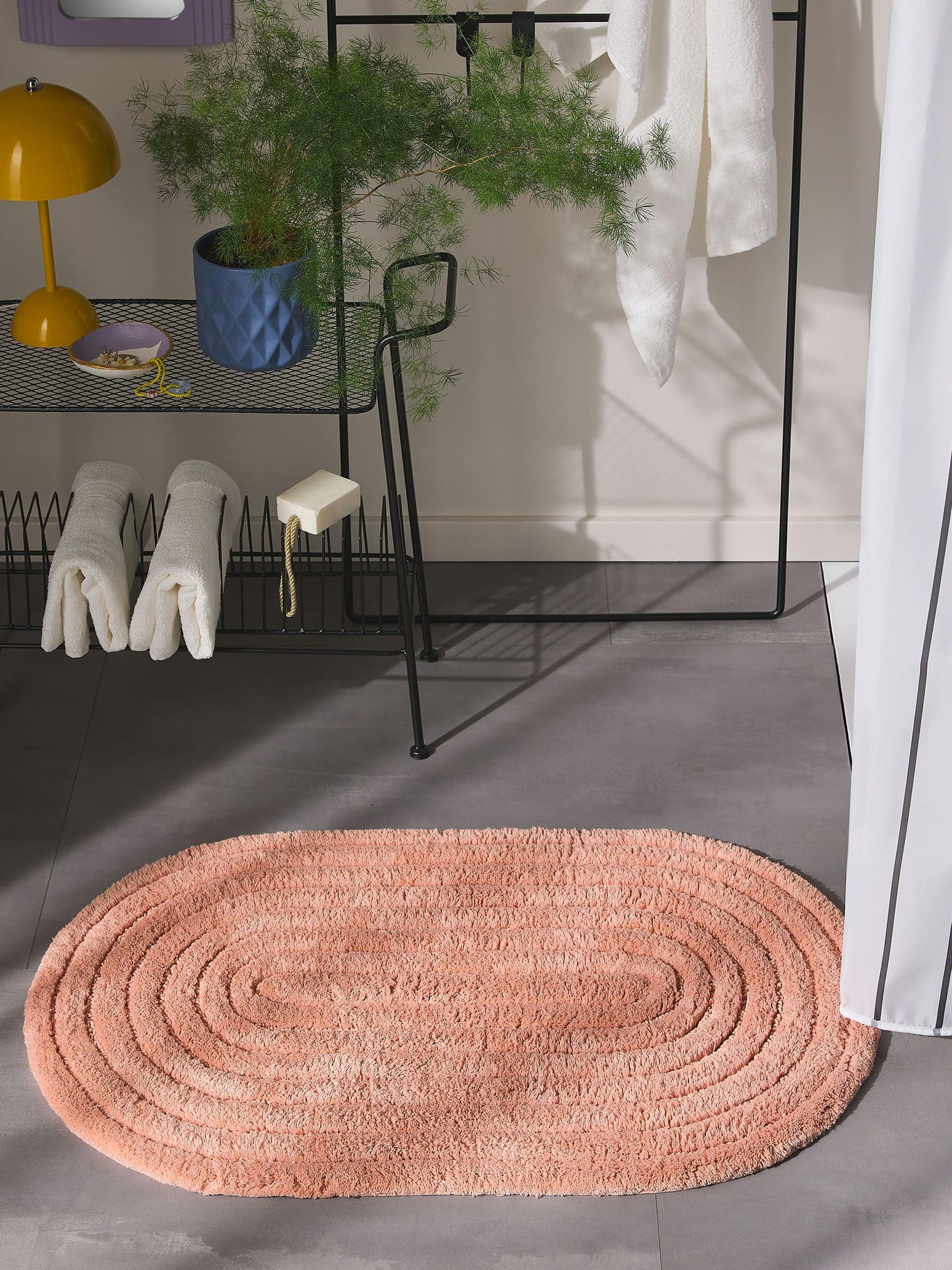 Tappeto di 100% Cotone in Arancio con pelo alto 11 - 20 mm da benuta Pop