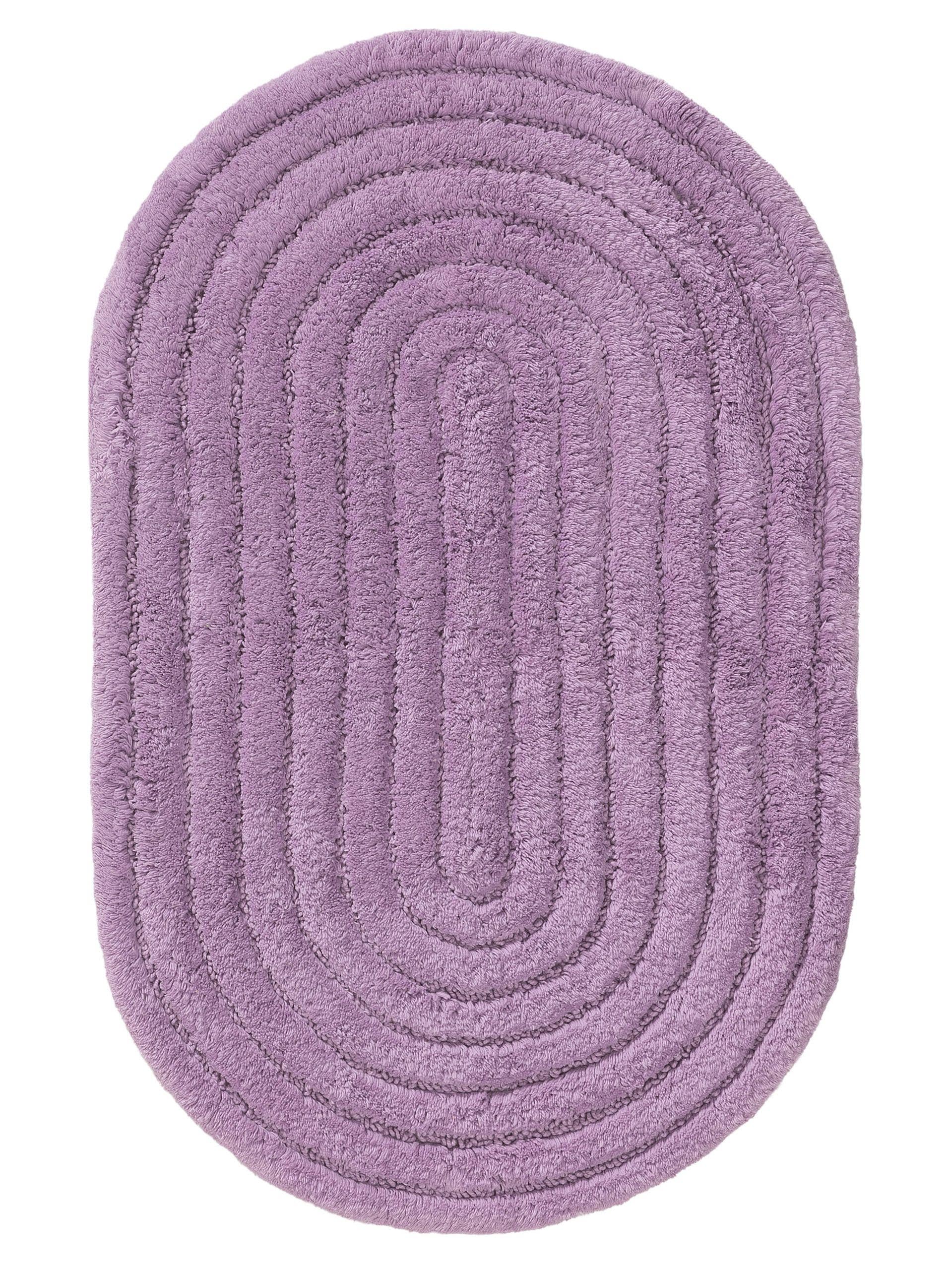 Tapijt van 100% Katoen in Purper met een 11 - 20 mm hoge pool van benuta Pop