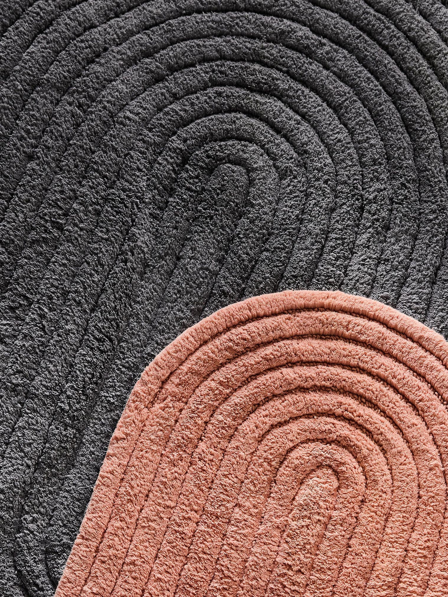Tappeto di 100% Cotone in Grigio con pelo alto 11 - 20 mm da benuta Pop