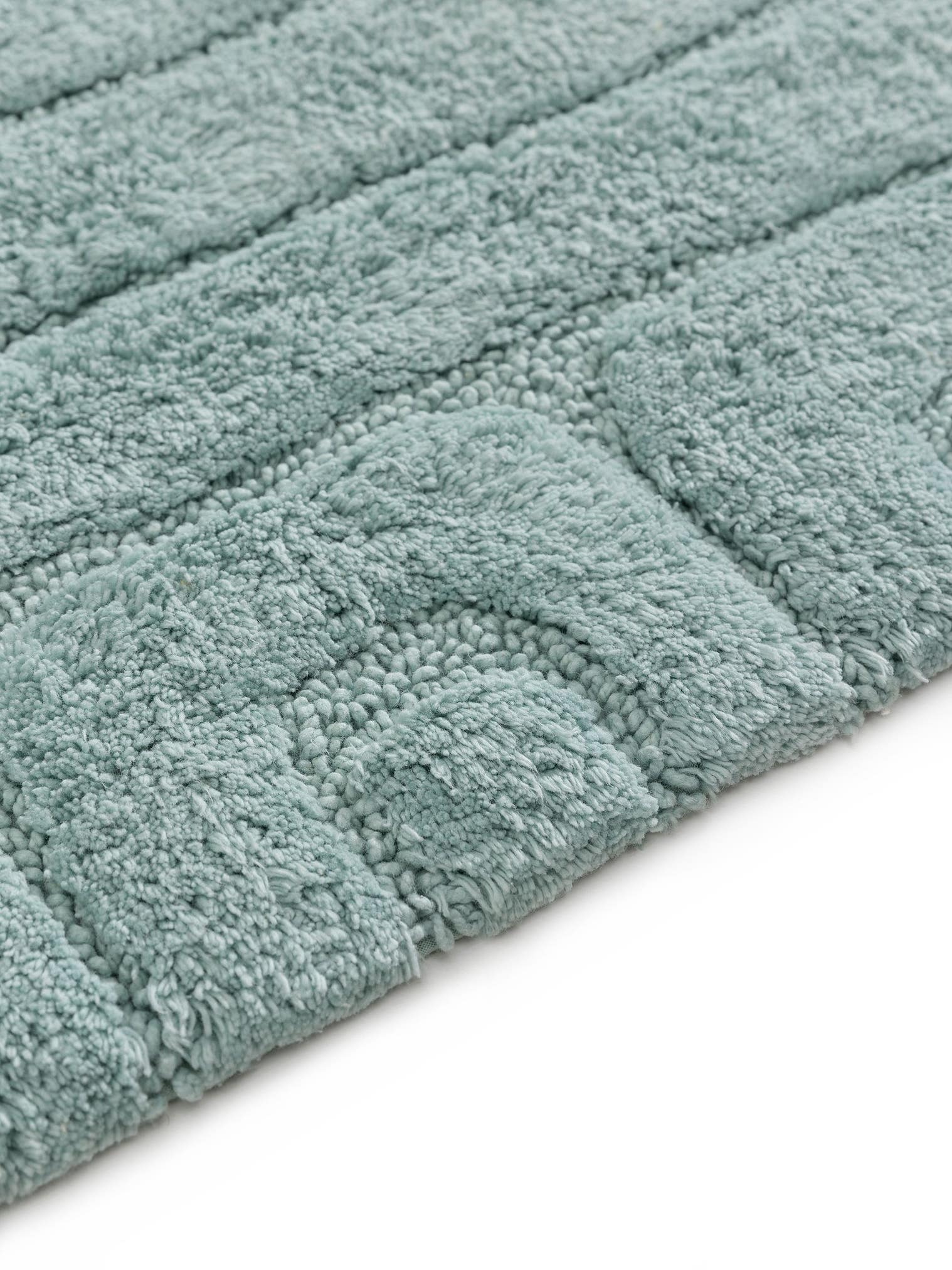 Teppich aus 100% Baumwolle in Blau mit 11 bis 20 mm hohem Flor von benuta Nest