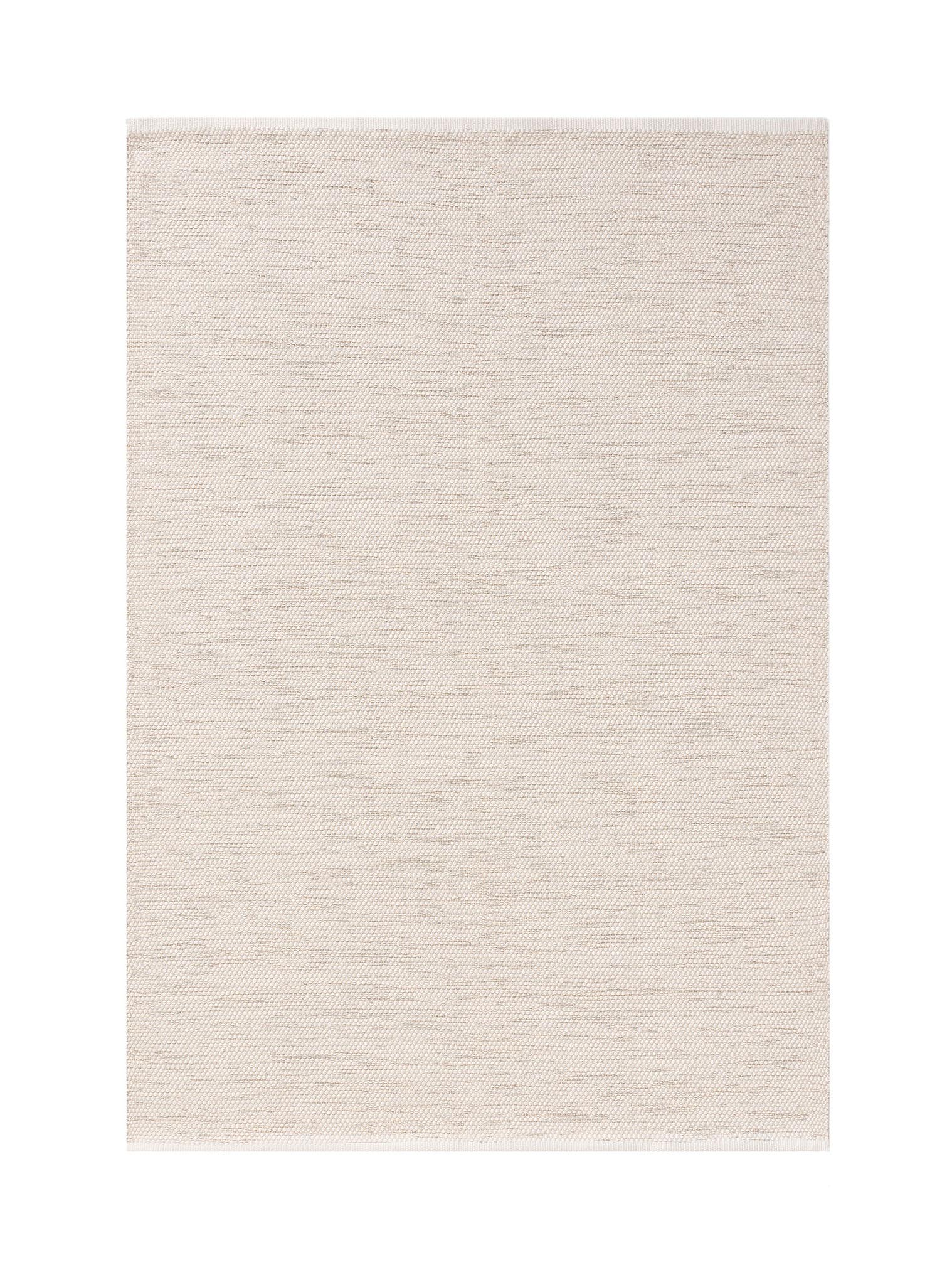 Rug made of 100% Cotton in Beige with a 1- 5 mm high pile by benuta Basic