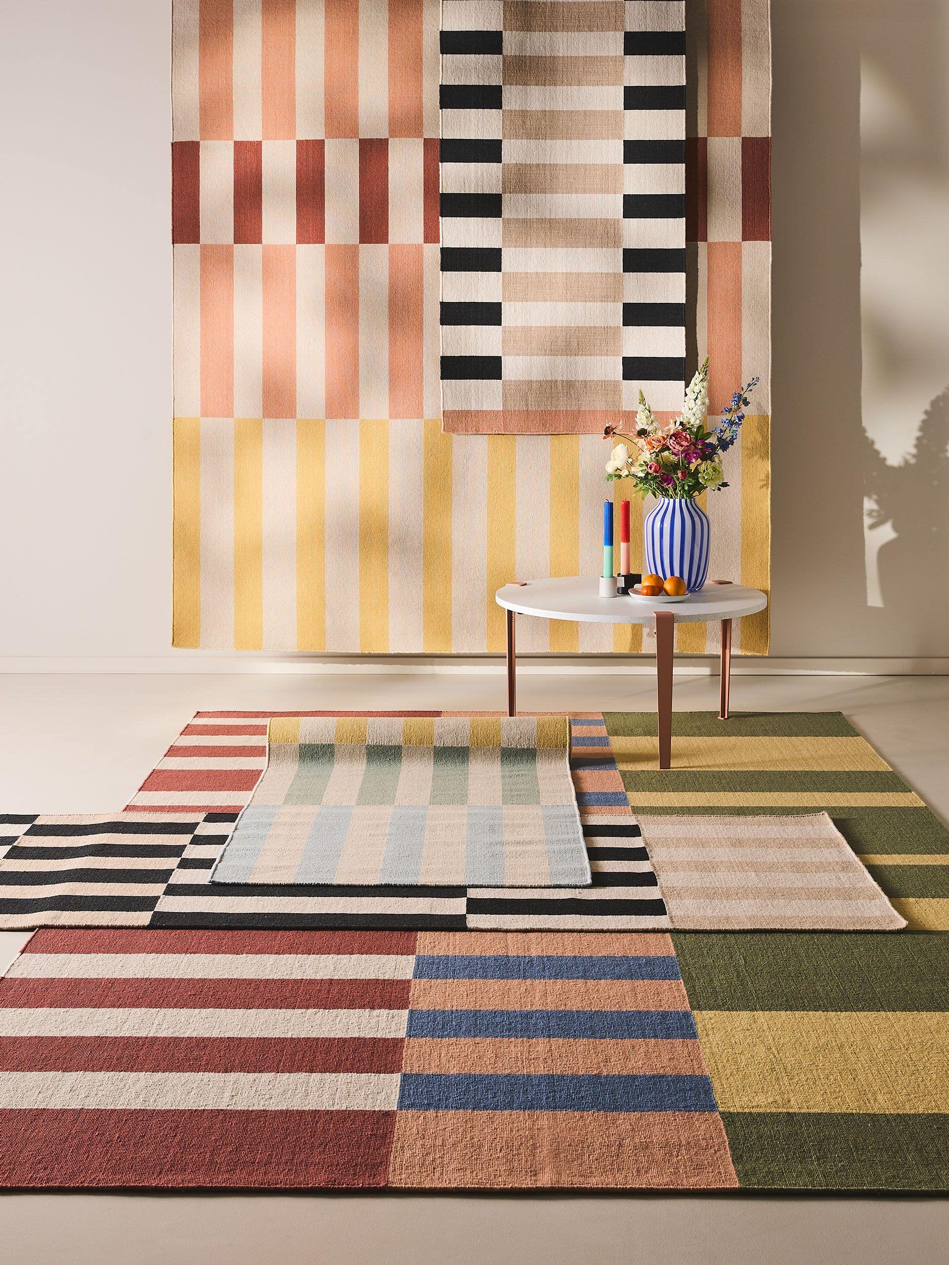 Rug made of 100% Wool in Yellow with a 1- 5 mm high pile by benuta Nest