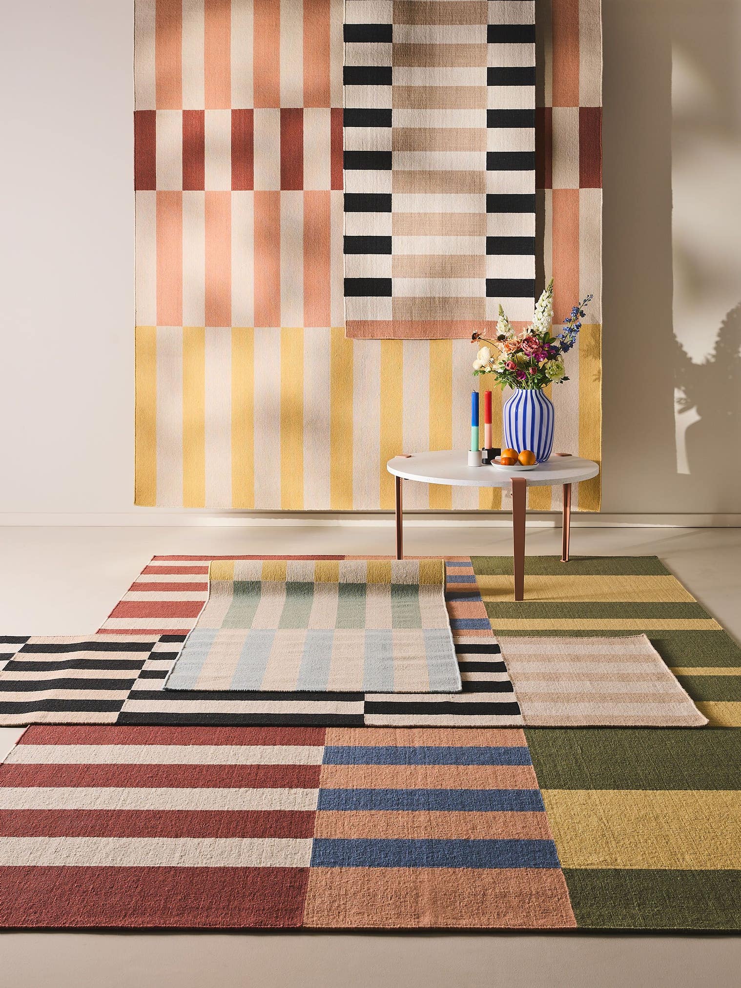 Tapete de 100% lã em Multicolorido com pelo de até 5 mm de altura da benuta Nest