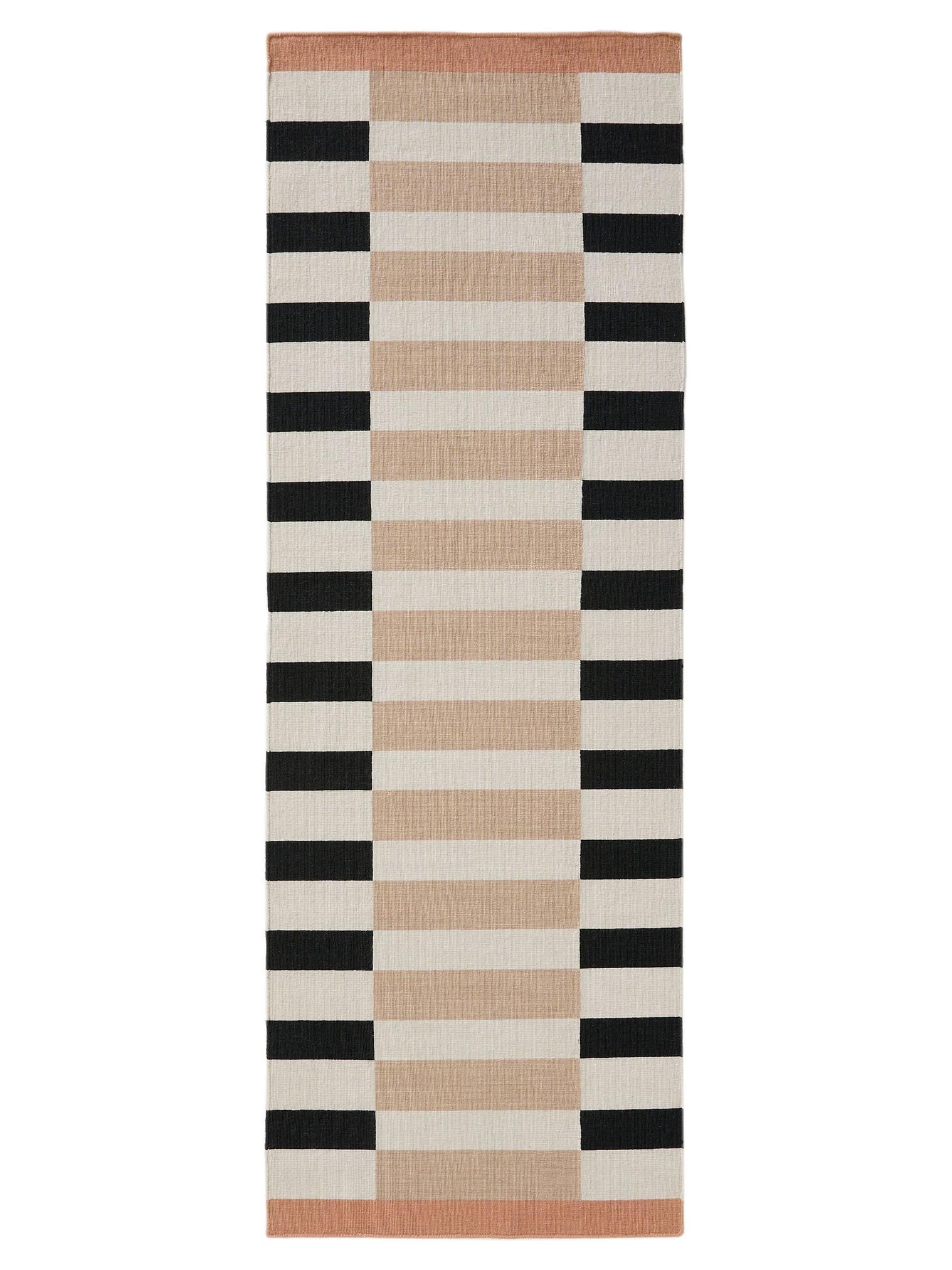 Tæppe af 100% Uld i Beige med 1- 5 mm høj luv fra benuta Nest