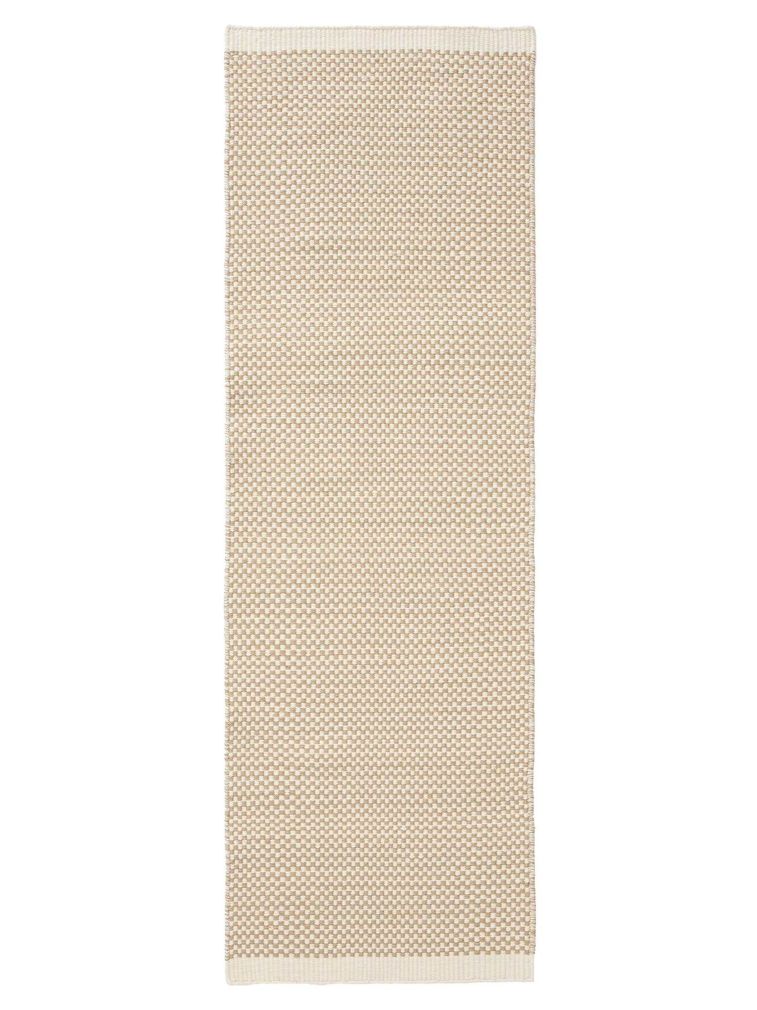 Teppich aus 100% Wolle (aus Neuseeland) in Beige mit bis 5 mm hohem Flor von benuta Pure