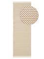 Wollteppich Läufer Laura Beige