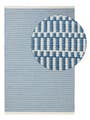 Wollteppich Laura Blau