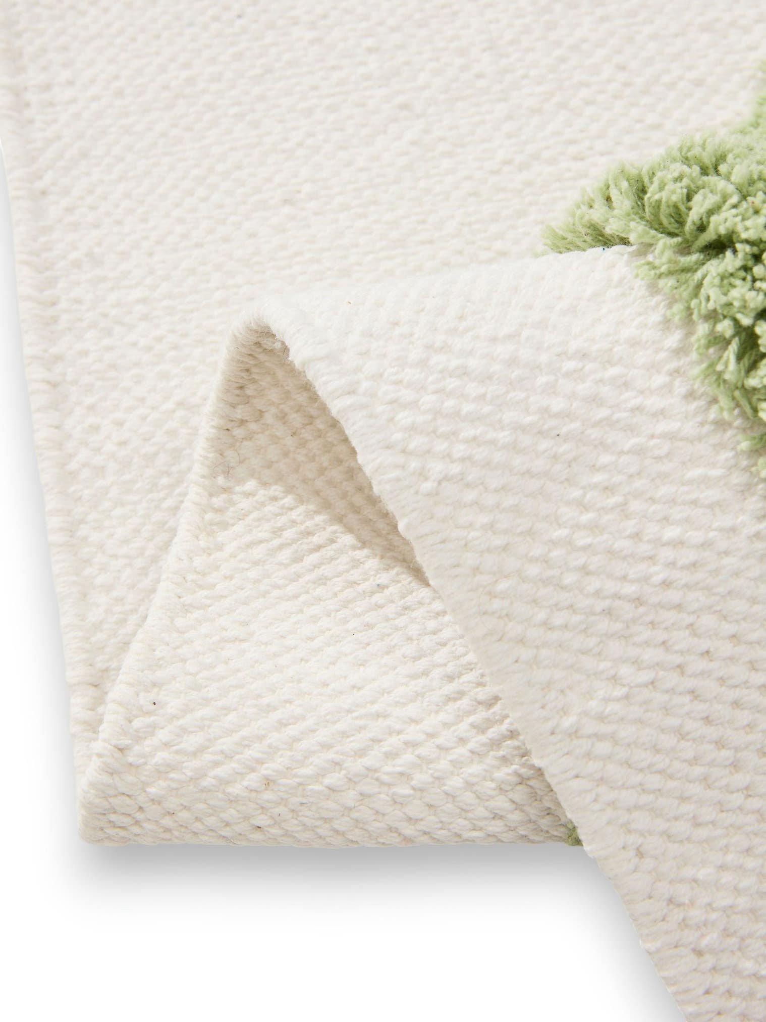 Teppich aus 100% Baumwolle (organic) in Blau mit 21 bis 30 mm hohem Flor von Lytte