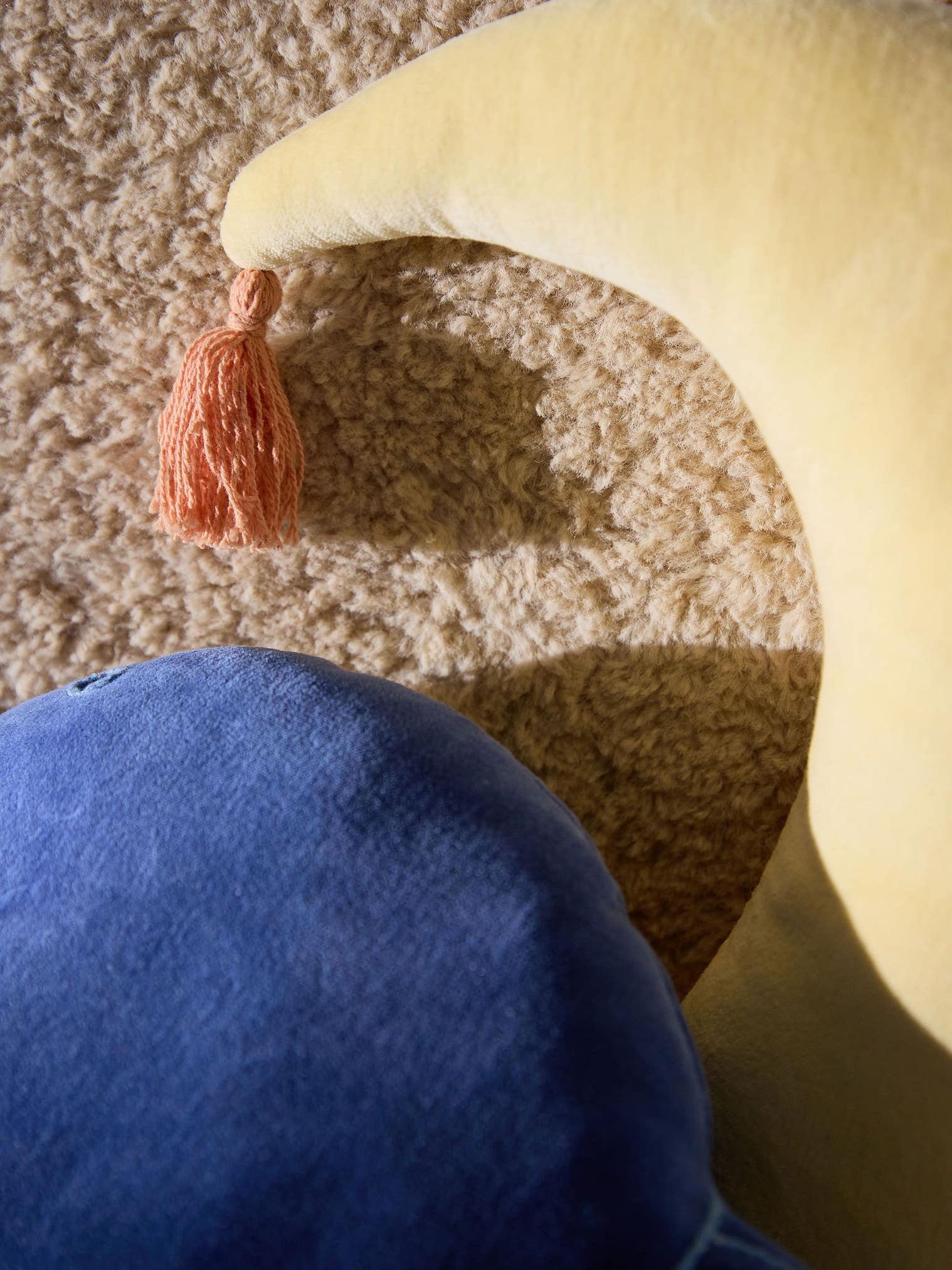 Coussin Alex Jaune en motif KidsDesign en 100% Coton de Lytte