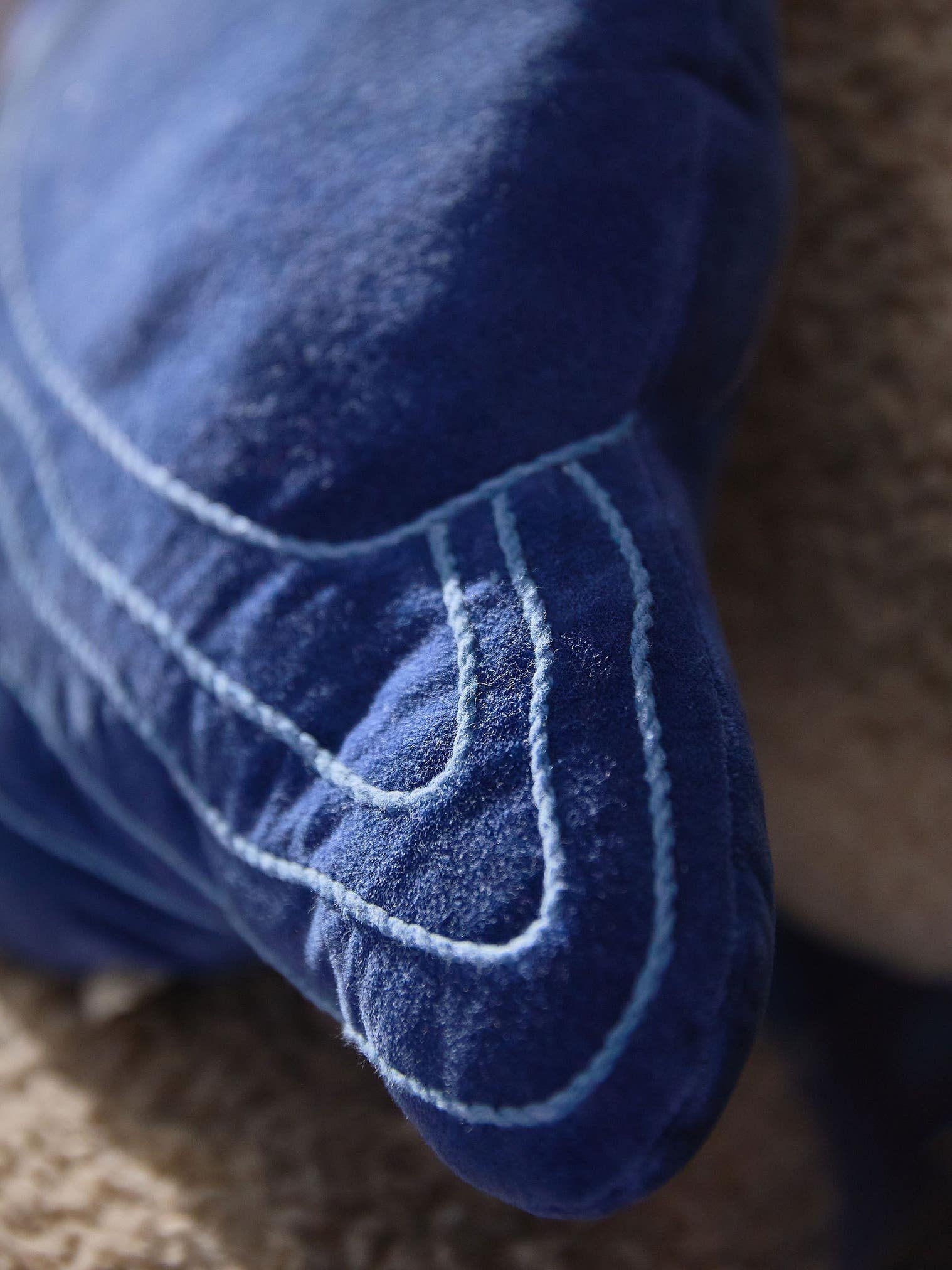 Coussin Alex Bleu en motif KidsDesign en 100% Coton de Lytte