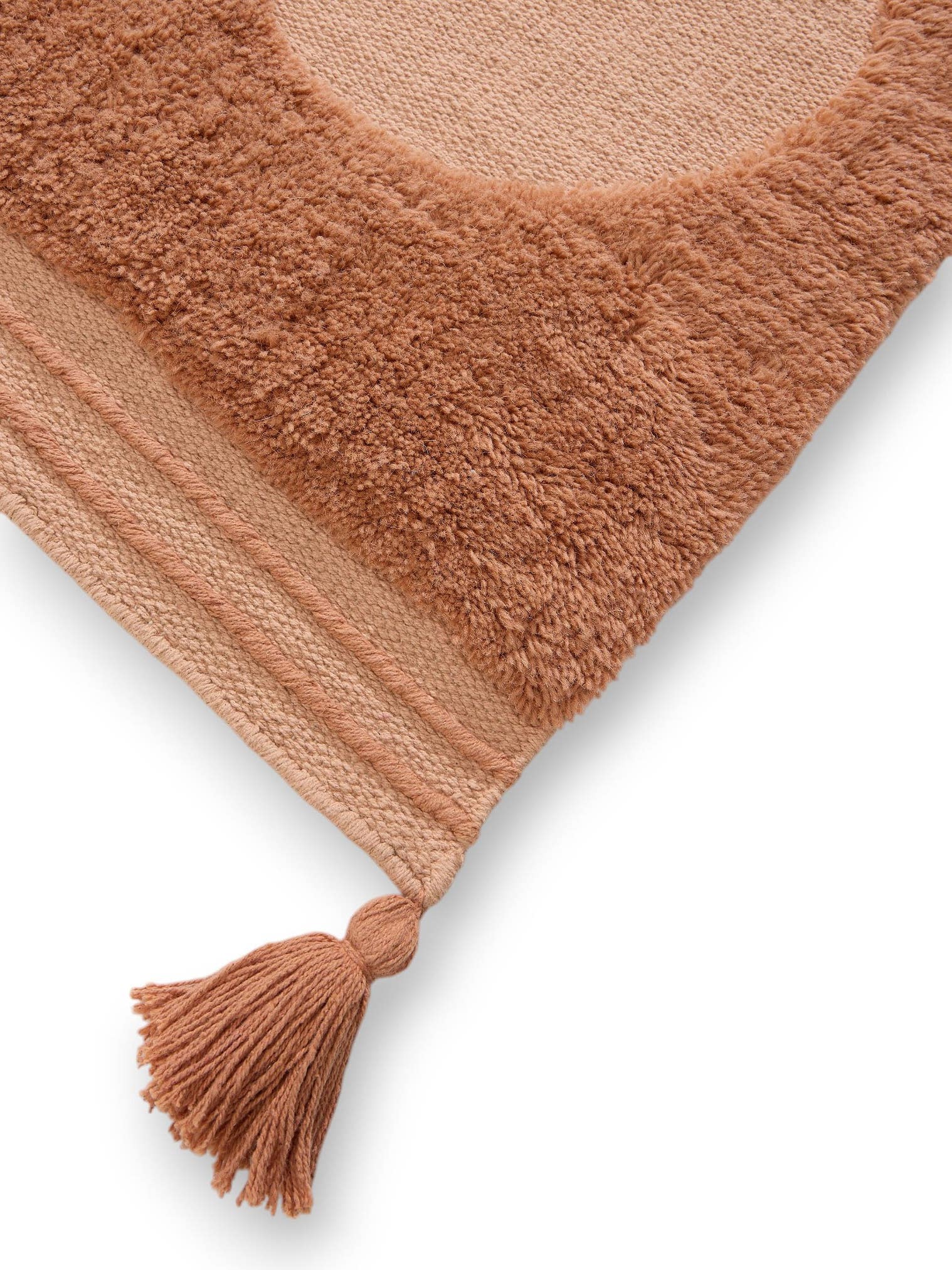 Tapete de 60% algodão, 40% lã em Cor-de-rosa com pelo de 11 a 20 mm de altura da Lytte