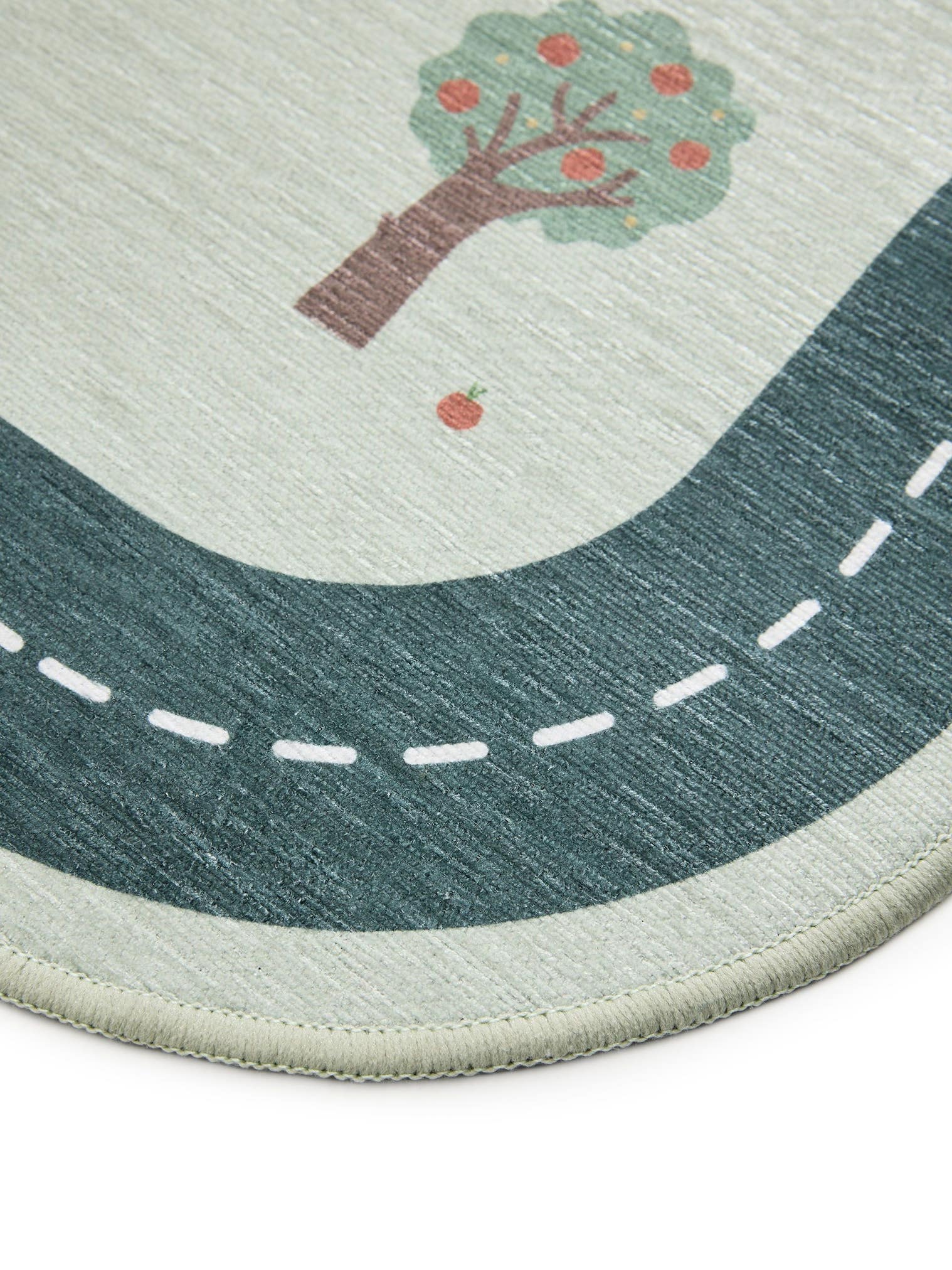Teppich aus 100% Polyester in Grün mit bis 5 mm hohem Flor von Lytte