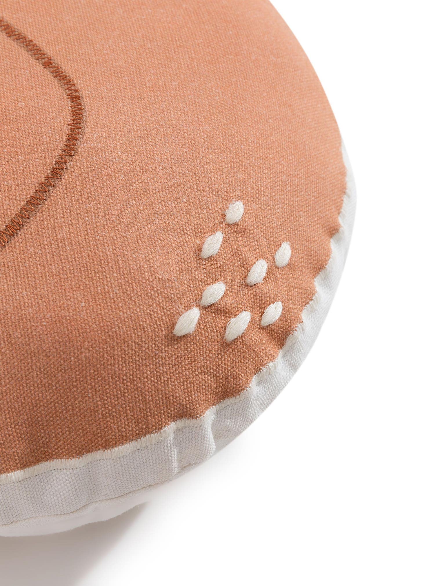 Coussin Isa Beige/Multicouleur en motif KidsDesign en 100% Coton de Lytte