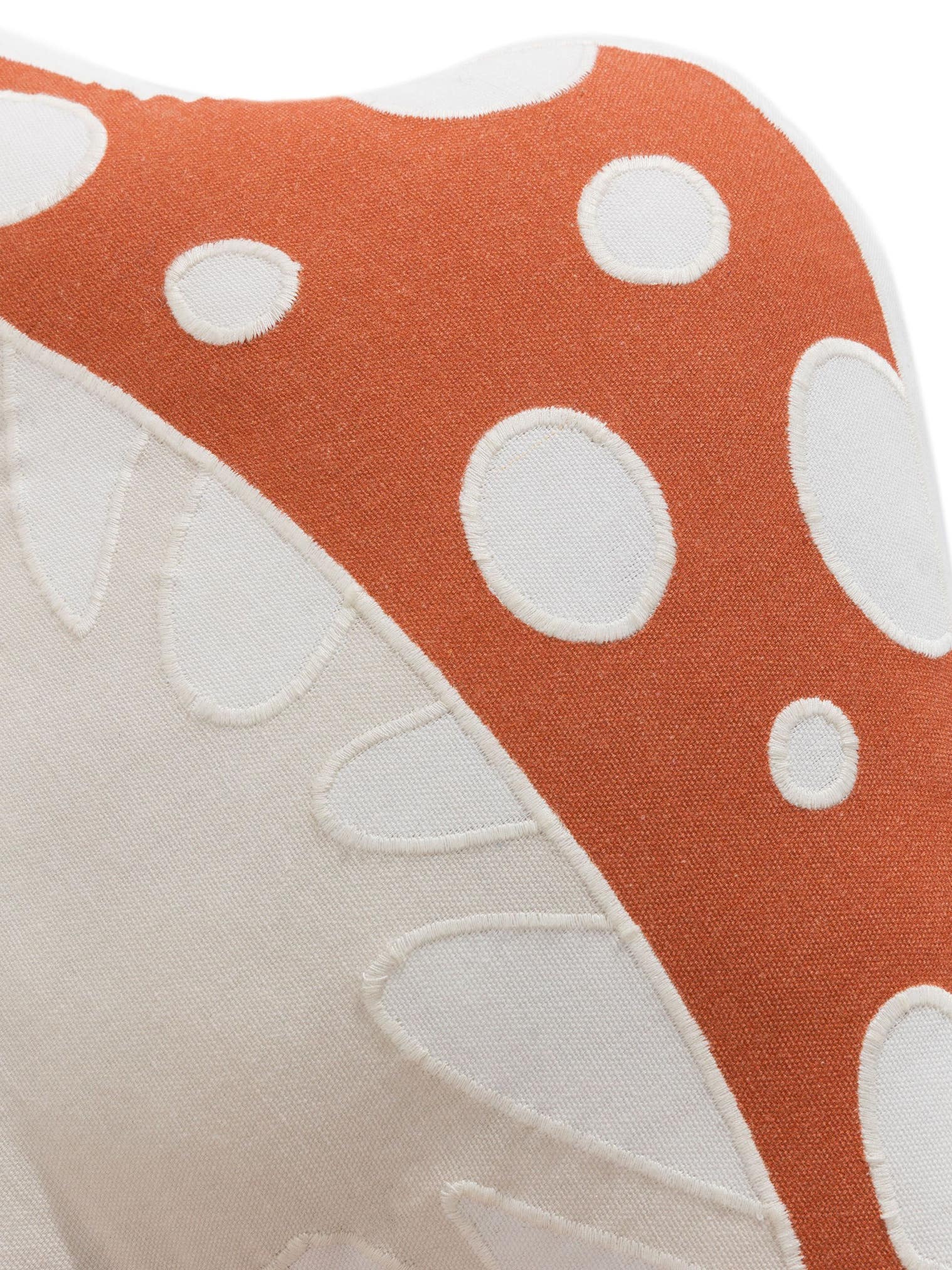 Coussin Isa Beige/Rouge en motif KidsDesign en 100% Coton de Lytte