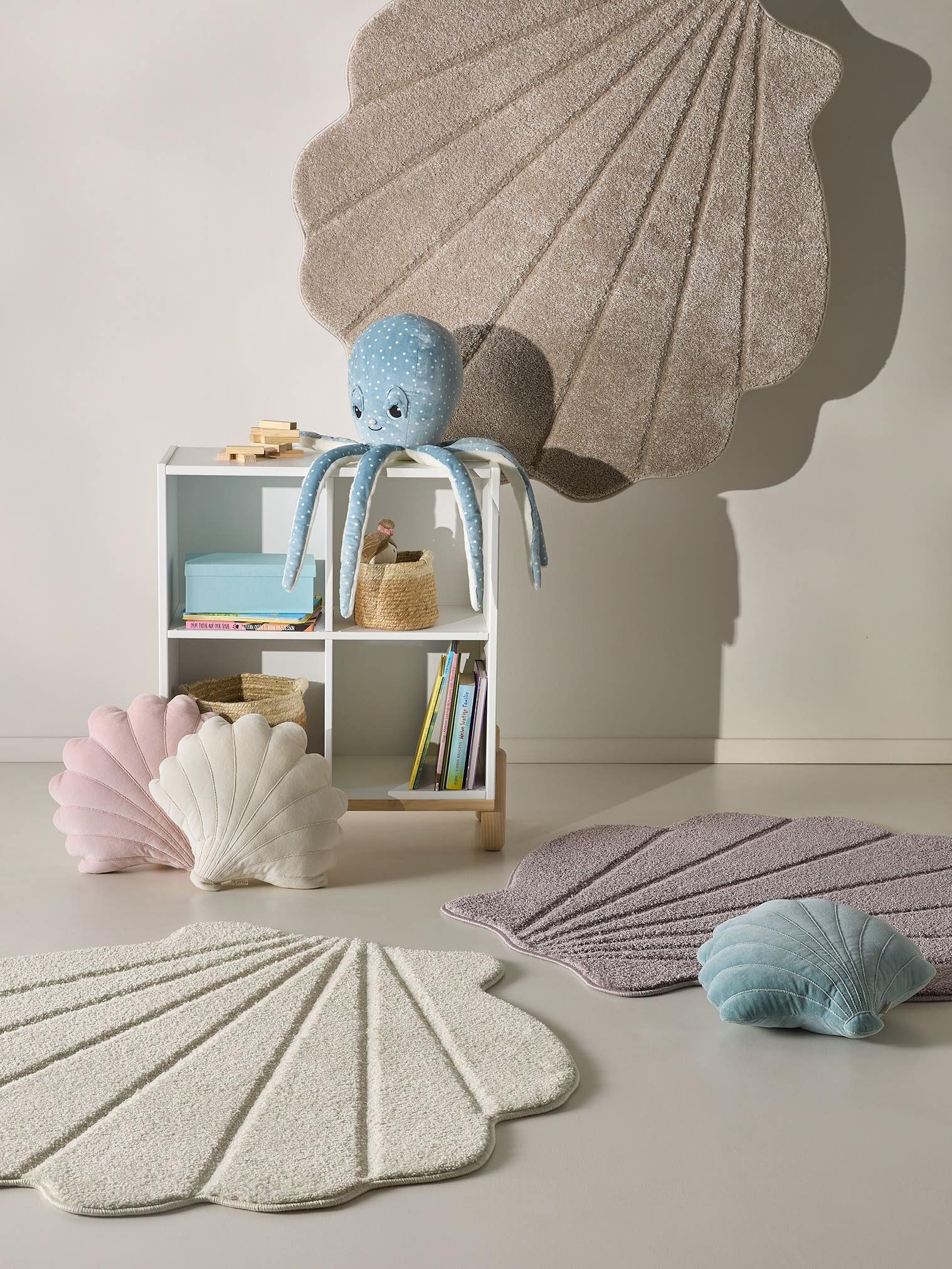 Kissen Nori Türkis im Design Kindermotive aus 100% Baumwolle von Lytte
