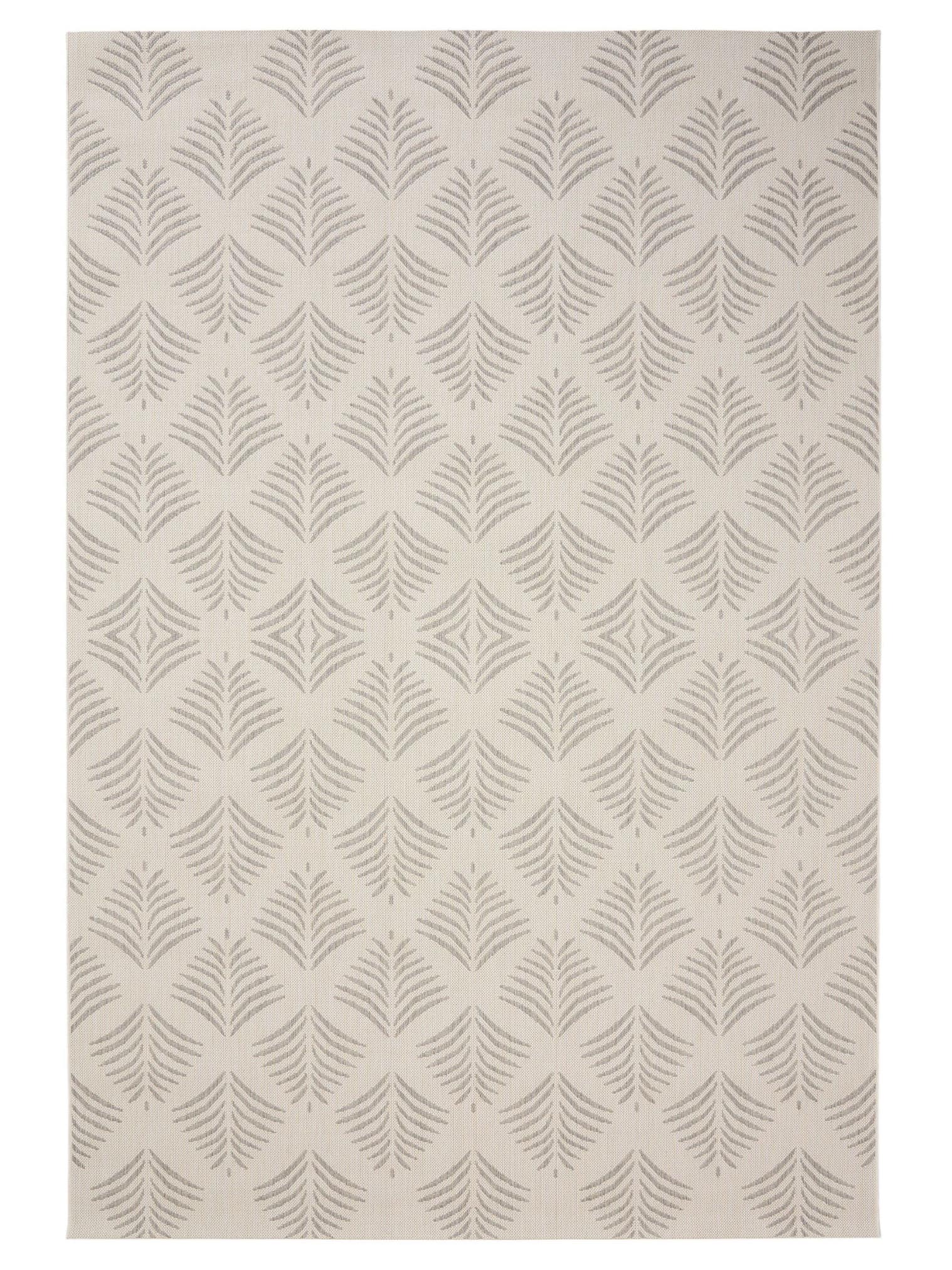 Teppich aus 100% Polypropylen in Grau mit bis 5 mm hohem Flor von benuta Nest