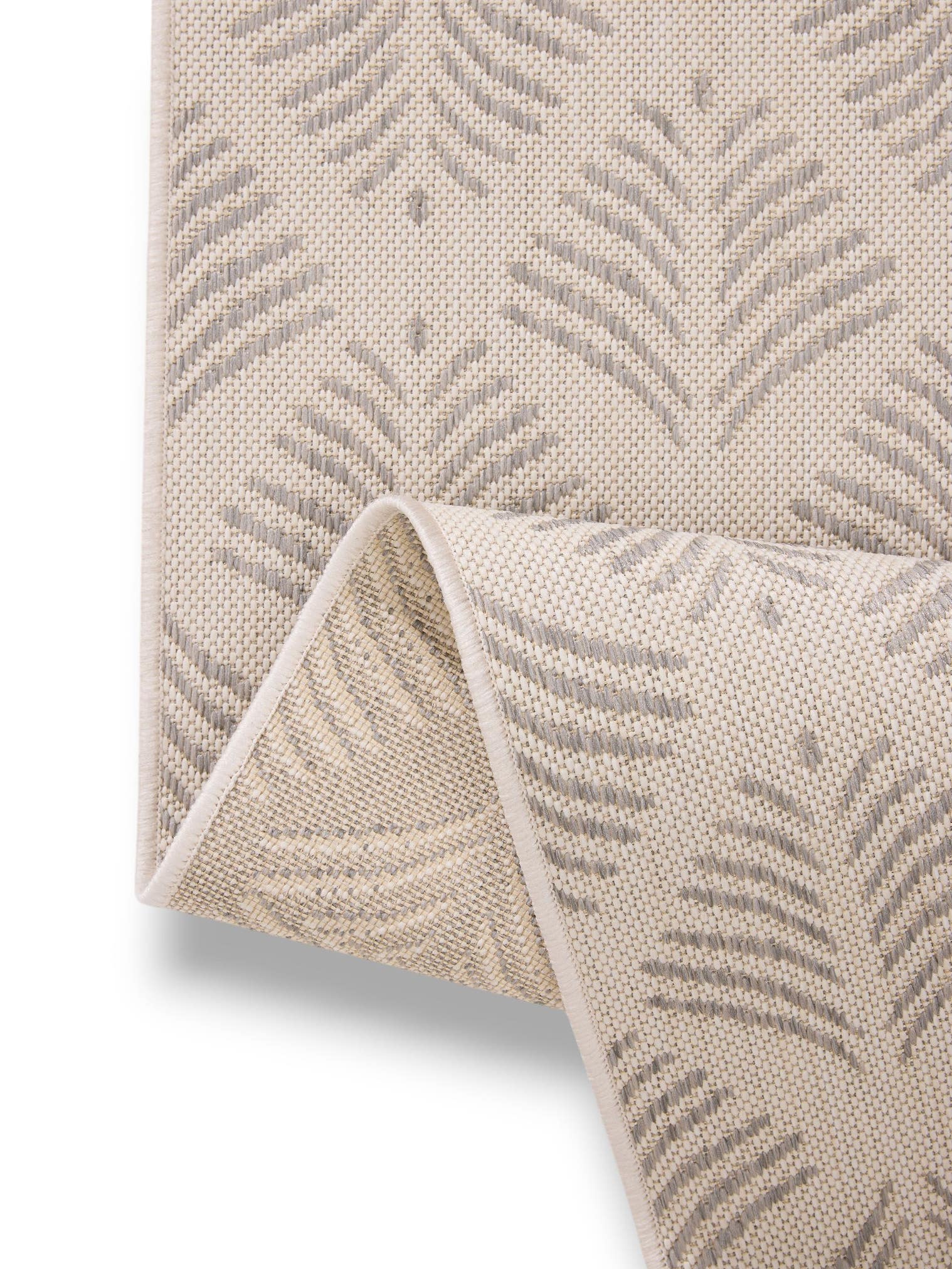 Rug made of 100% Polypropylene in Grey with a 1- 5 mm high pile by benuta Nest