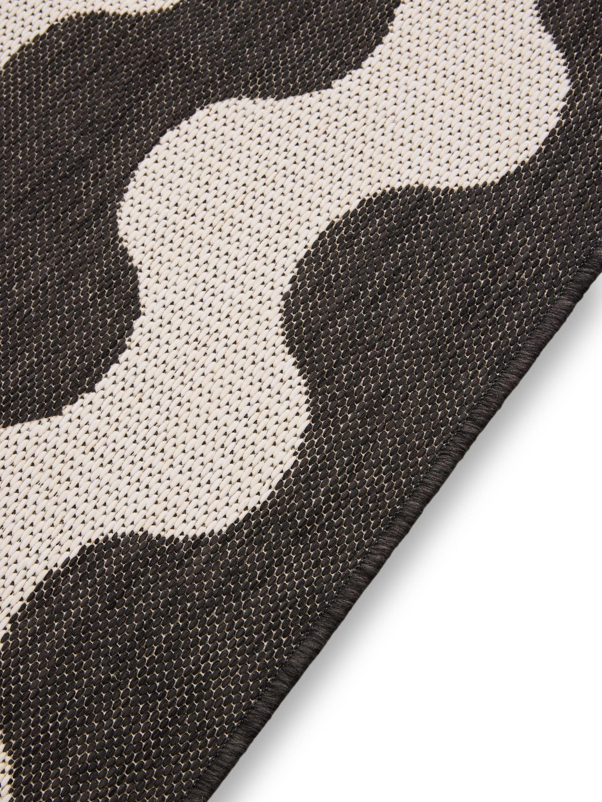 Tappeto di 100% Polipropilene in Bianco & Nero con pelo alto 1- 5 mm da benuta Nest