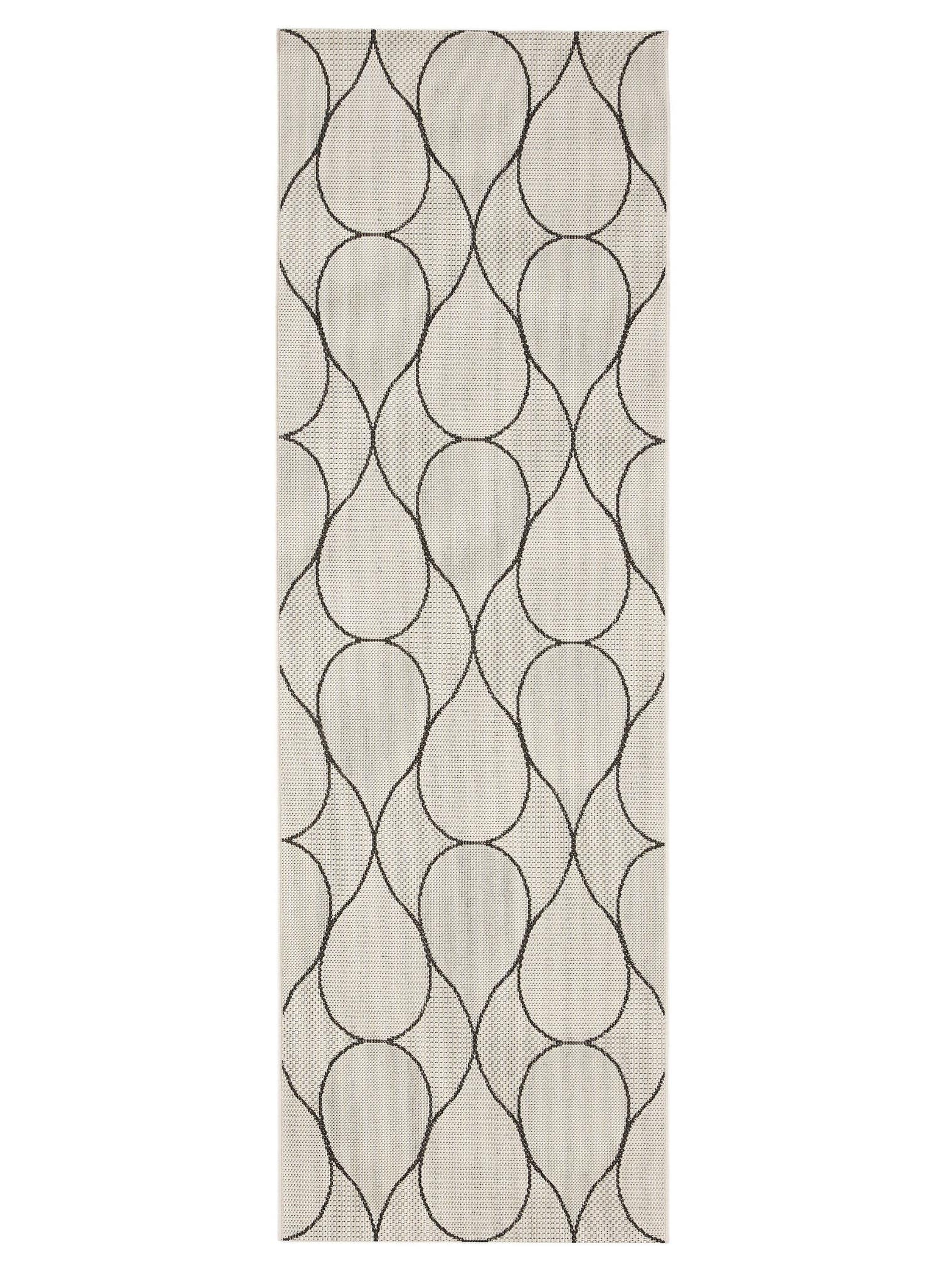 Teppich aus 100% Polypropylen in Weiß mit bis 5 mm hohem Flor von benuta Nest